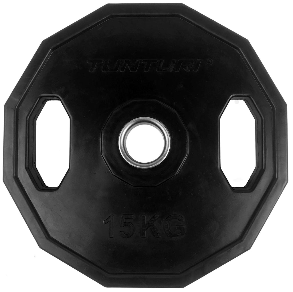Tunturi Olympic Rubber Plate 15.0kg - Single