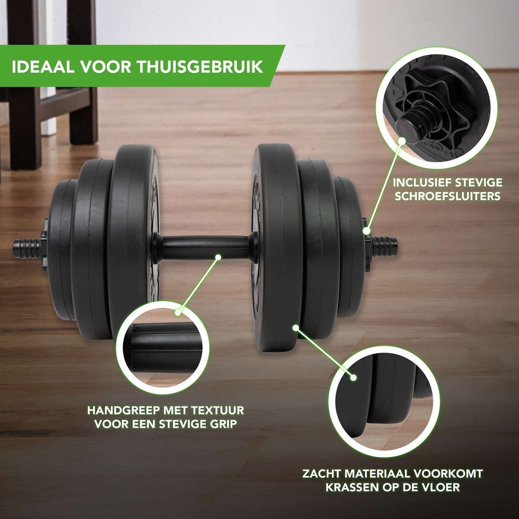 Tunturi Vinyl Dumbbellset 28kg afbeelding 6