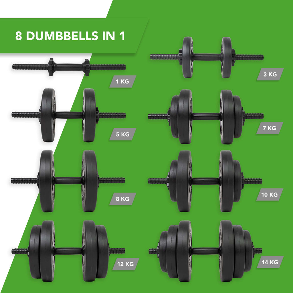 Tunturi Vinyl Dumbbellset 28kg afbeelding 7