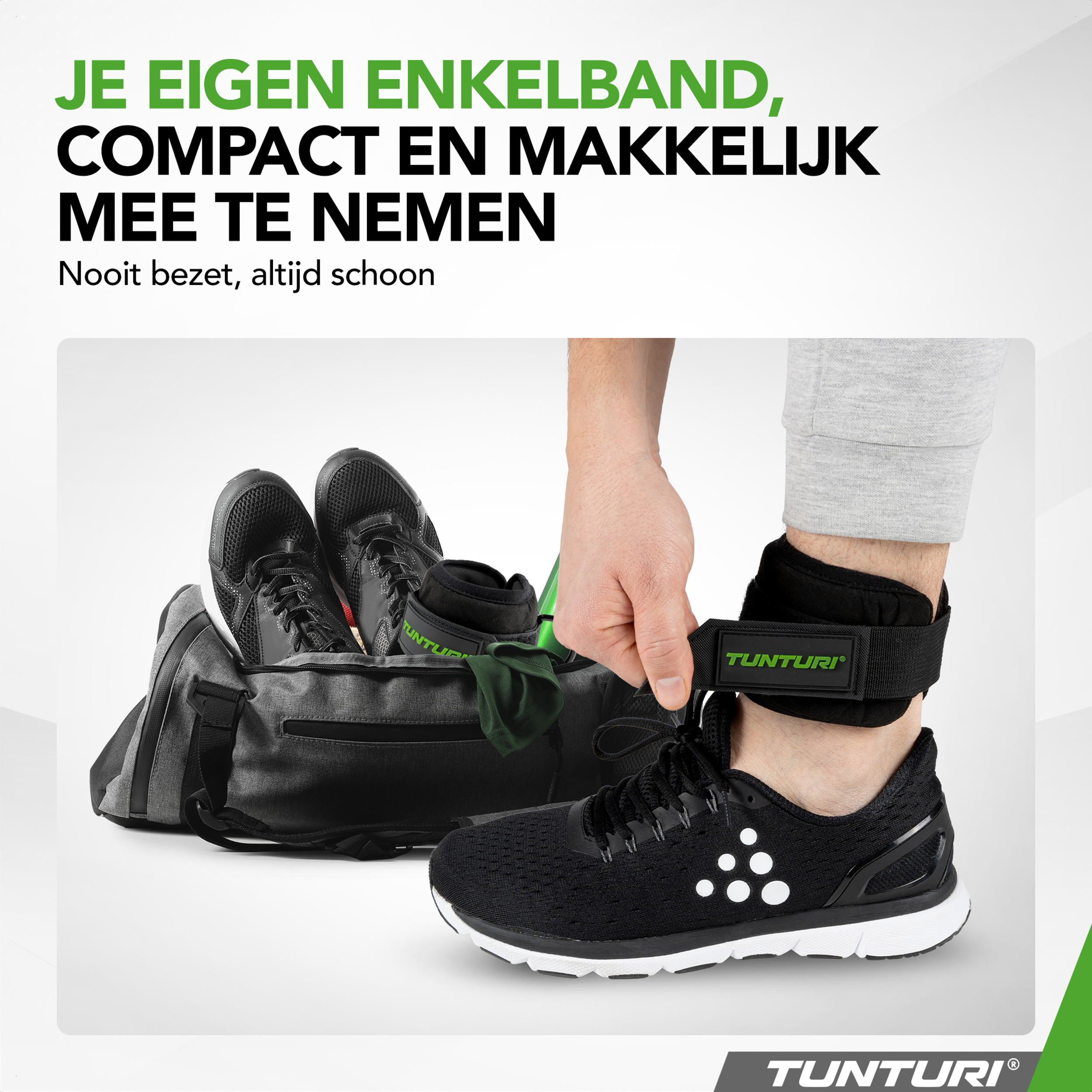Tunturi Ankle Strap - Black afbeelding 4