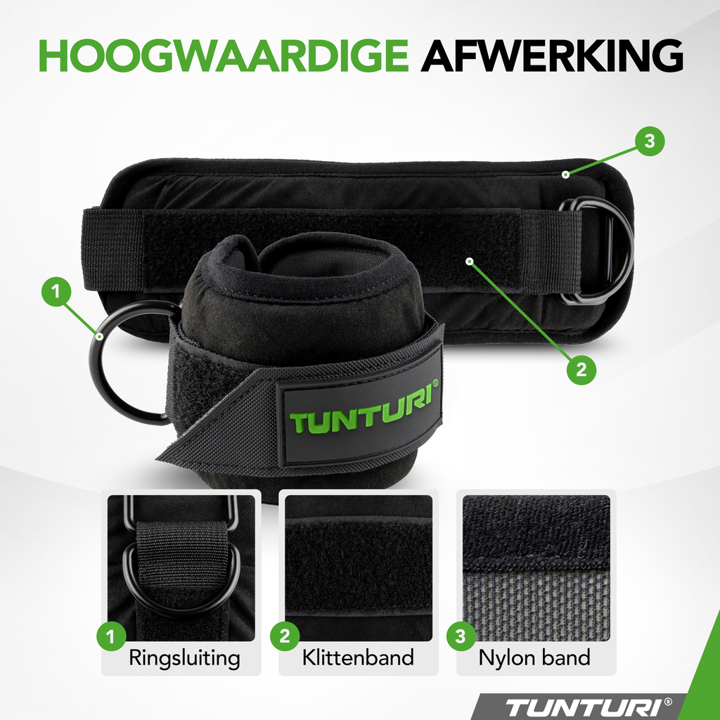 Tunturi Ankle Strap - Black afbeelding 5