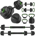 Tunturi Barbell/ Dumbbell Set, 20kg, Vinyl
