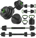 Tunturi Barbell/ Dumbbell Set, 28kg, Vinyl