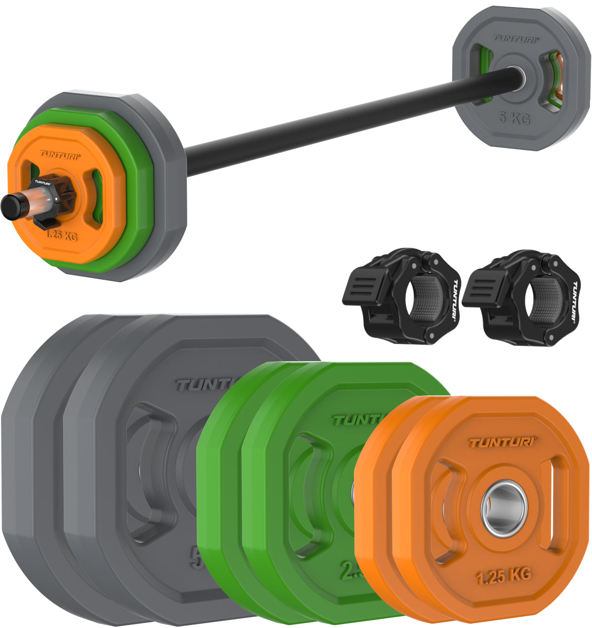 Tunturi Aerobic Pump Set, 20kg, Rubber