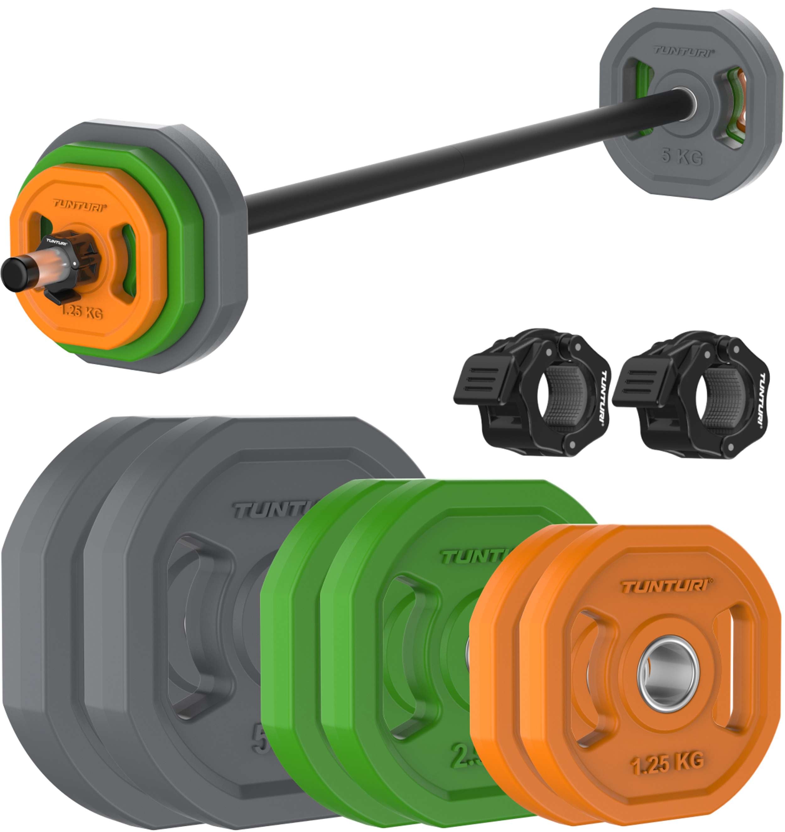 Tunturi Aerobic Pump Set, 20kg, Rubber