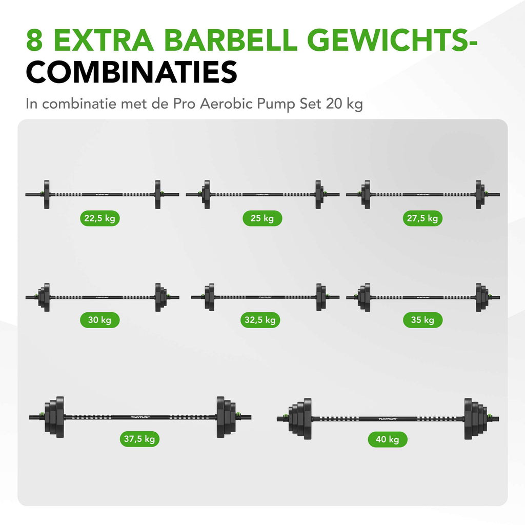Tunturi Pro Aerobic Pump Plate, 10kg, TPU afbeelding 7