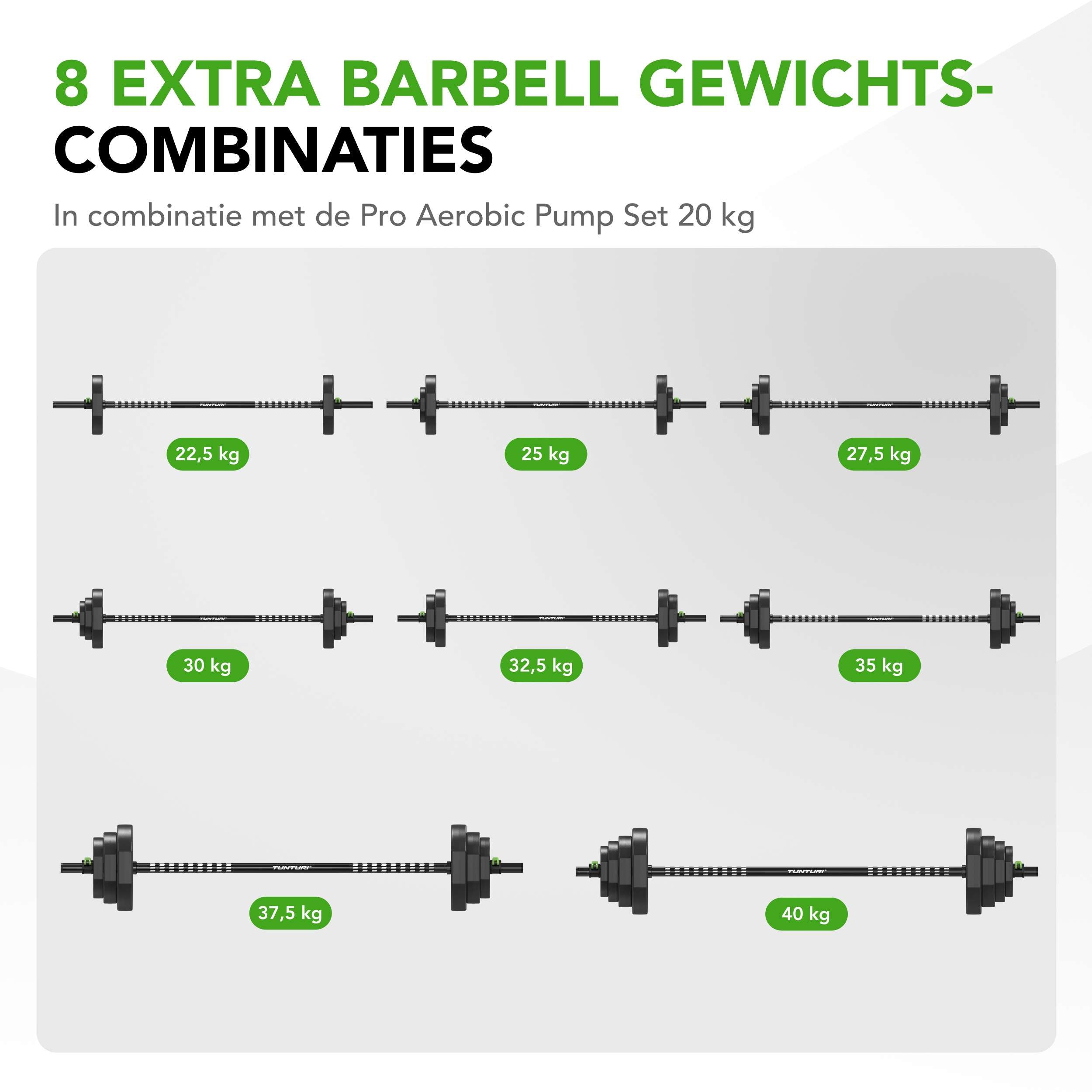 Tunturi Pro Aerobic Pump Plate, 10kg, TPU afbeelding 7