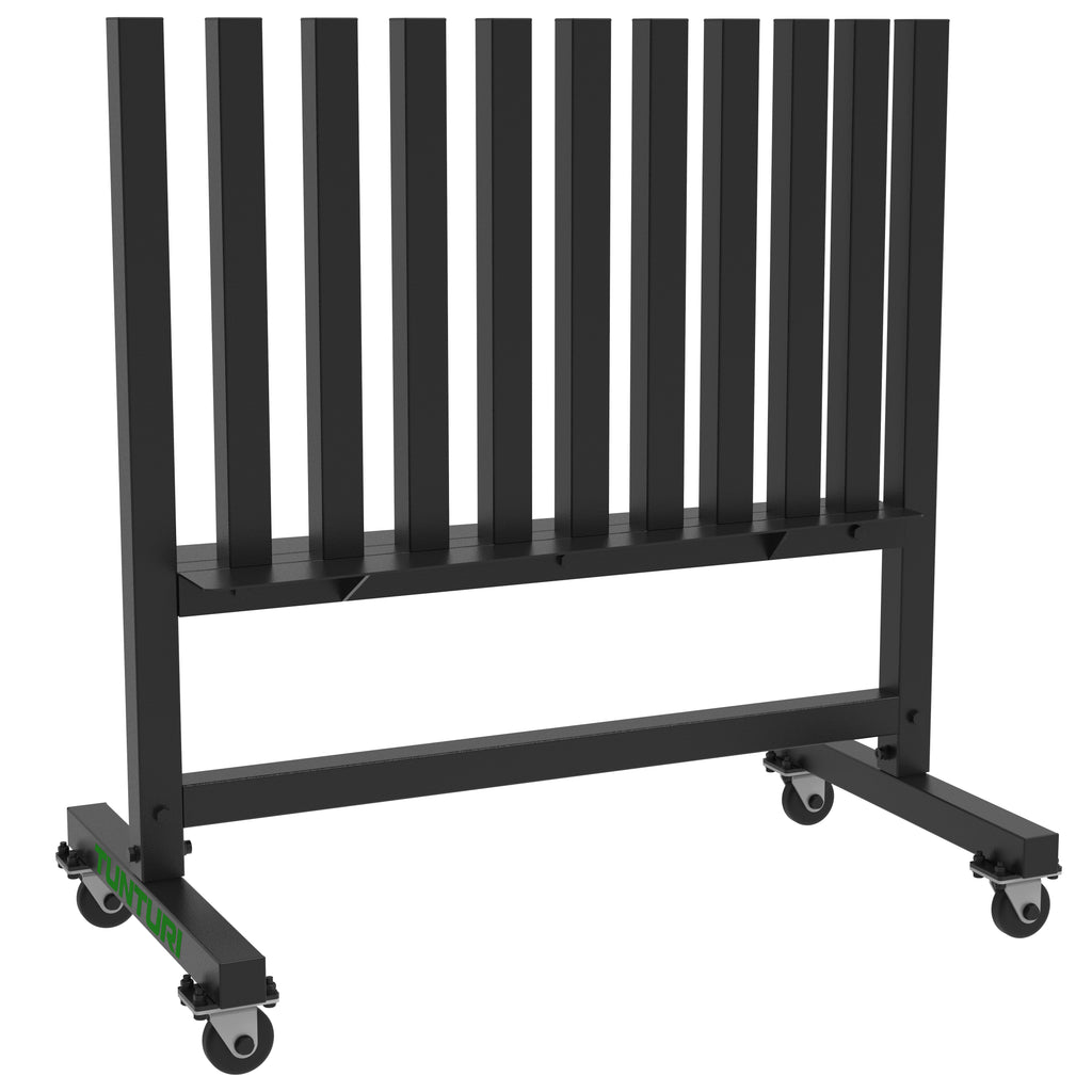 Tunturi Pro Neoprene/Vinyl Dumbbell Rack, Incl. Wheels