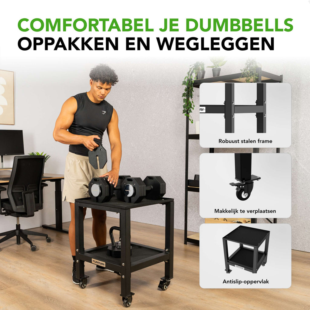 Tunturi Rapid Adjustable Dumbbell Stand afbeelding 2