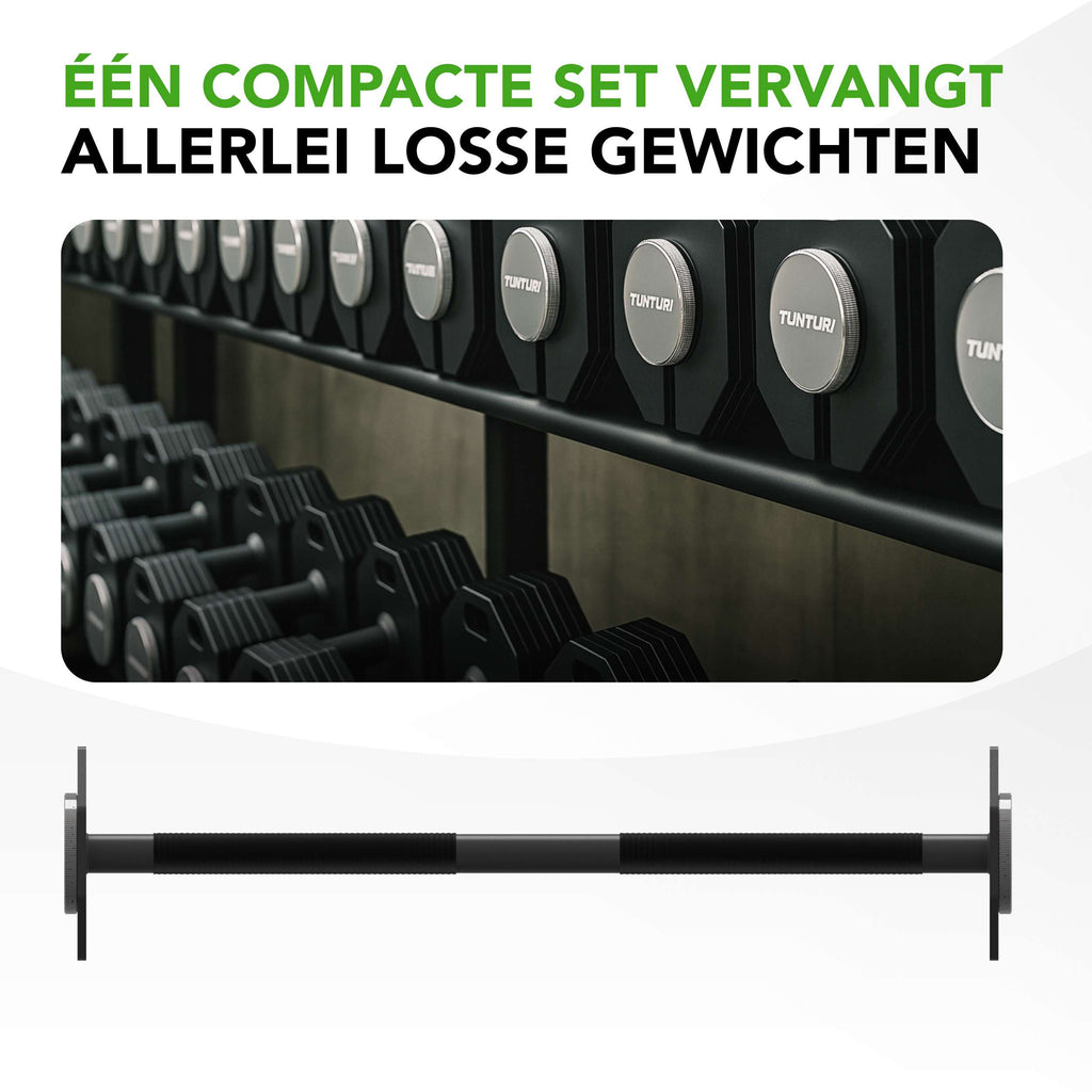Tunturi Rapid Adjustable Barbell, 11kg afbeelding 6