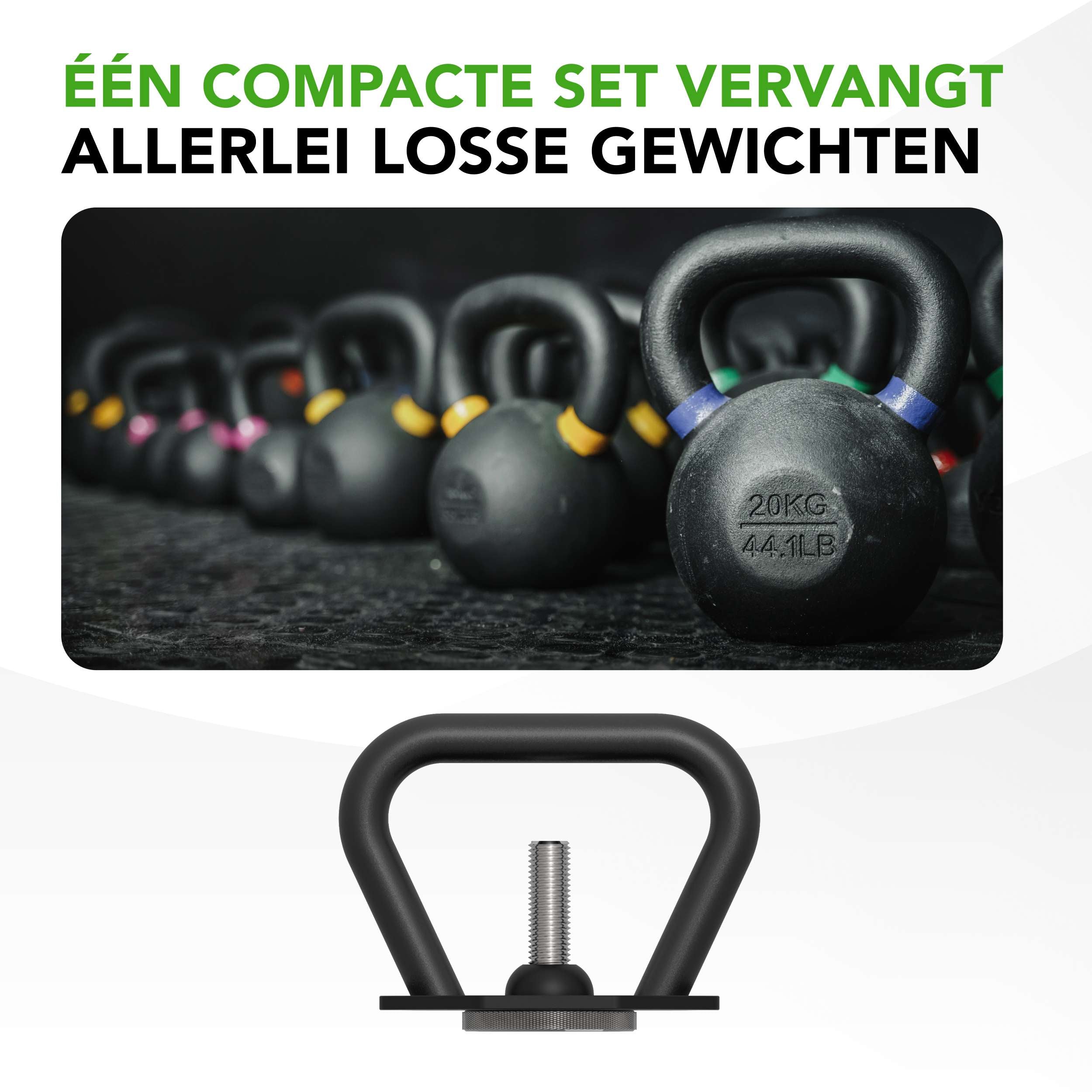 Tunturi Rapid Adjustable Kettlebell Handle, 3,5kg afbeelding 6