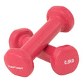 Tunturi Vinyl Dumbbells 0.5kg, Pink, Pairc