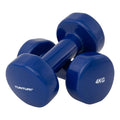 Tunturi Vinyl Dumbbells 4.0kg, Blue, Pairc