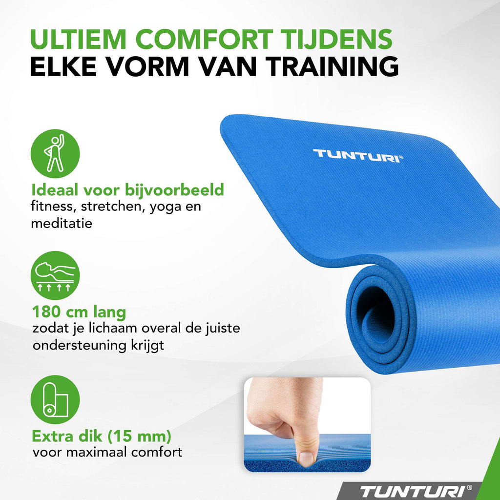 Tunturi Fitnessmat NBR  Blue afbeelding 8