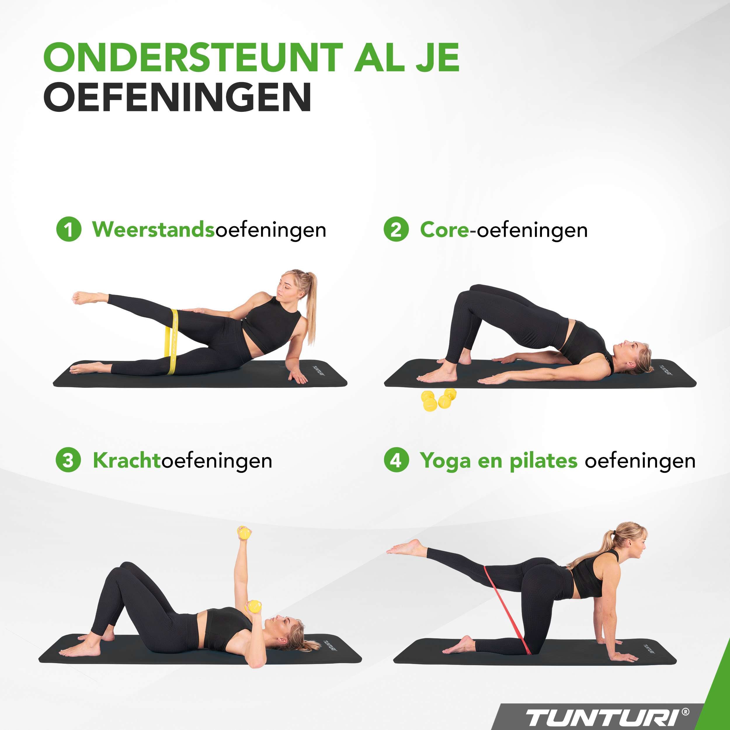 Tunturi Fitnessmat NBR Black afbeelding 3