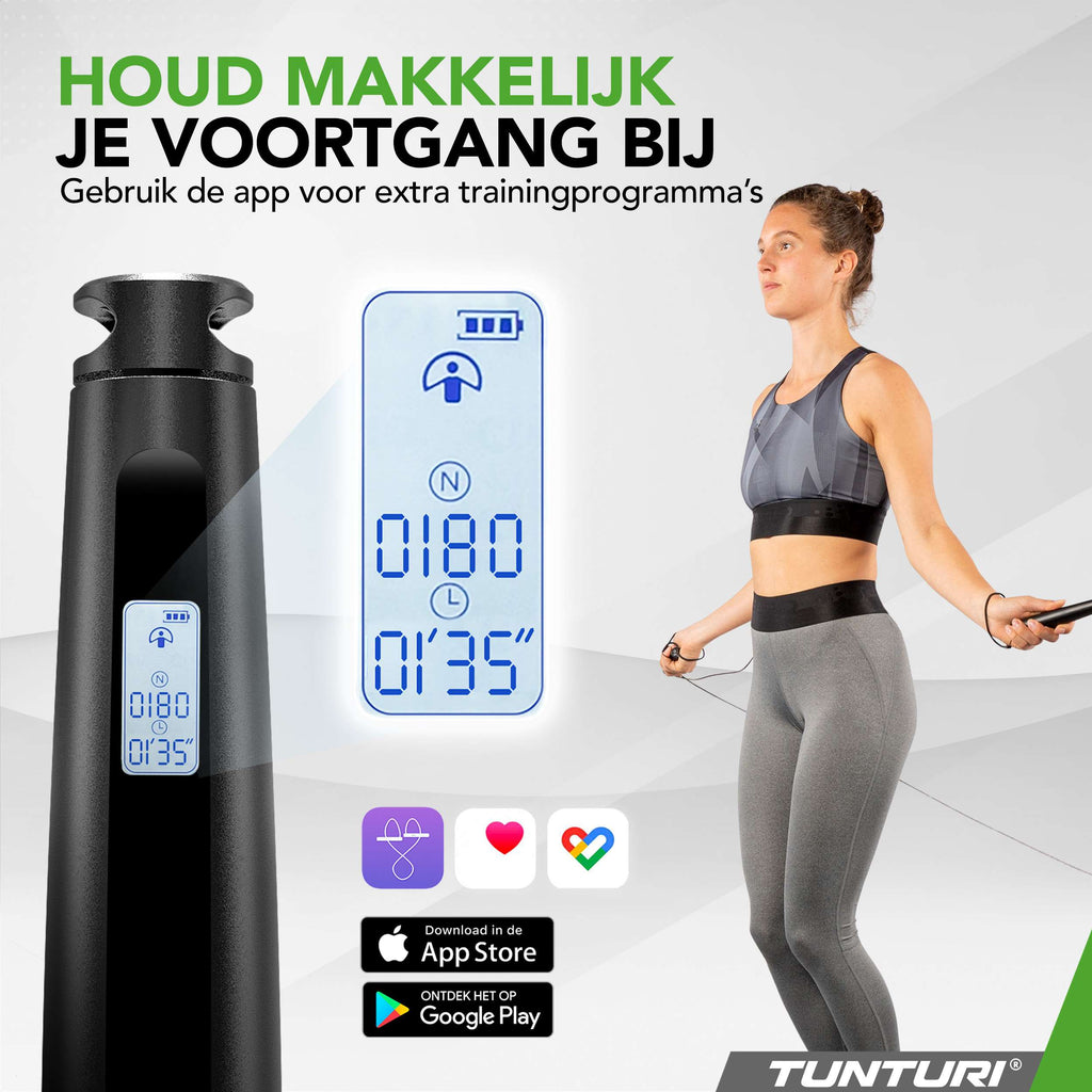 Tunturi Smart Jump Rope With Display And App afbeelding 2