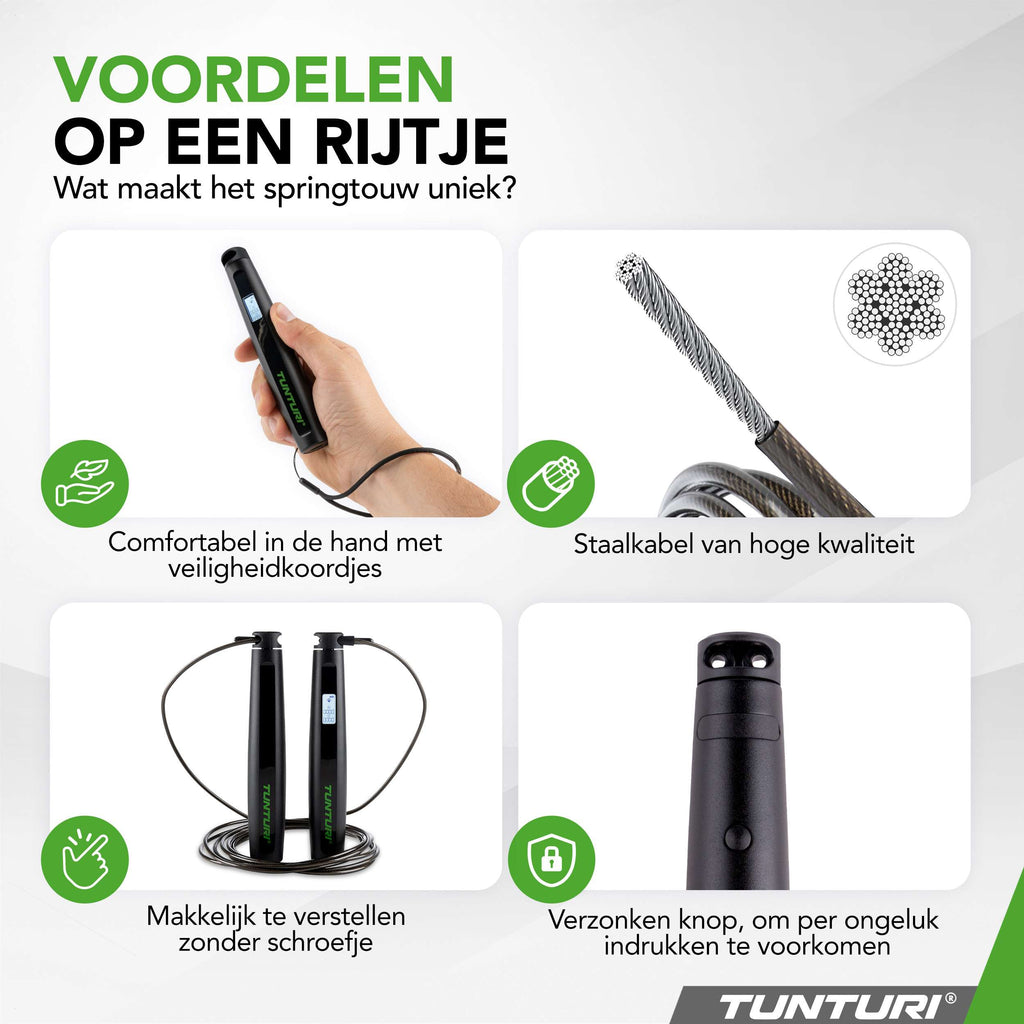 Tunturi Smart Jump Rope With Display And App afbeelding 6