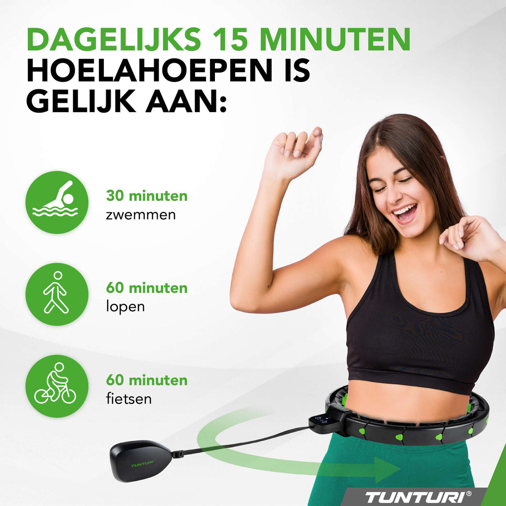 Tunturi Smart Adjustable Hula Hoop - Incl. Display afbeelding 8