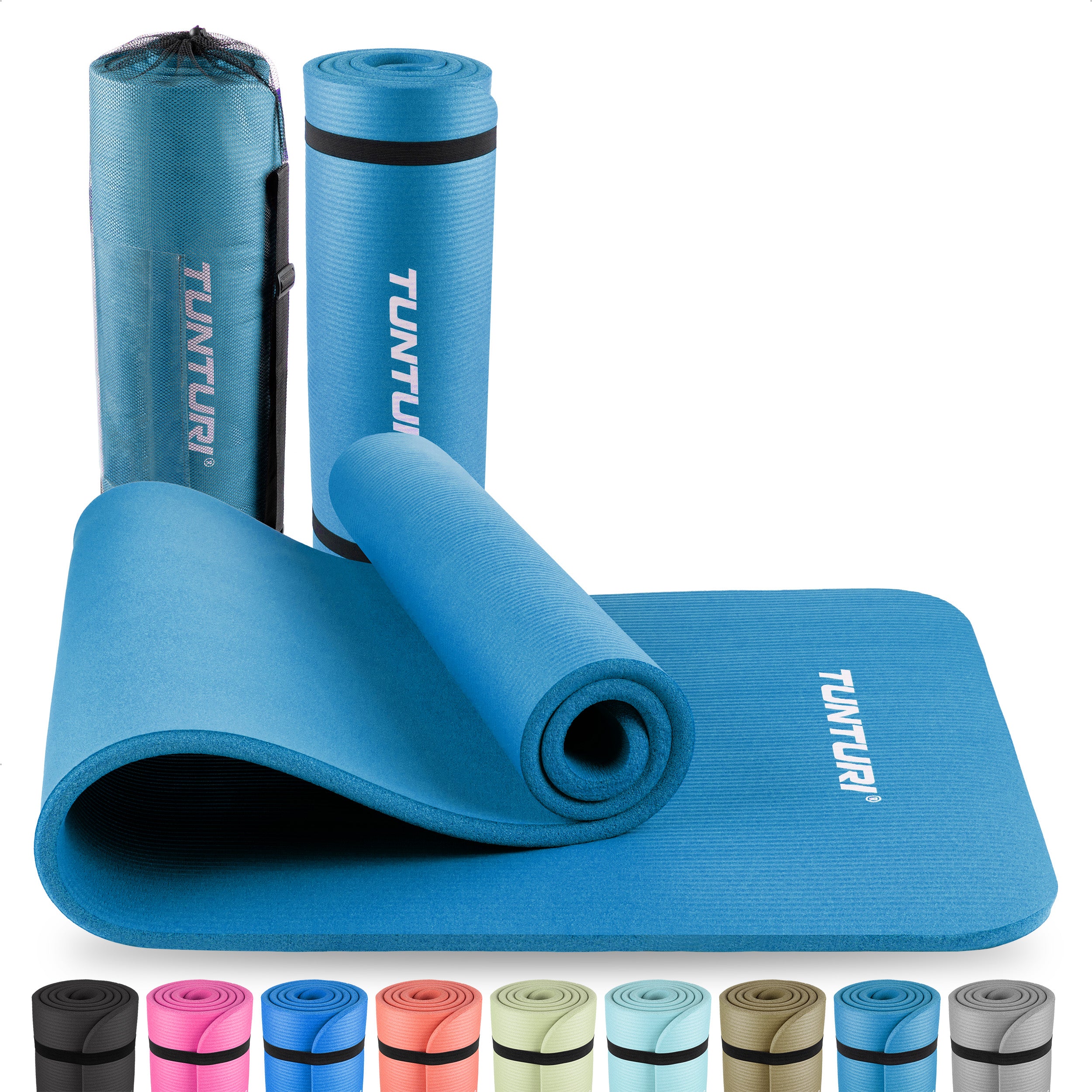 Tunturi Fitnessmat NBR - Petrol Blue