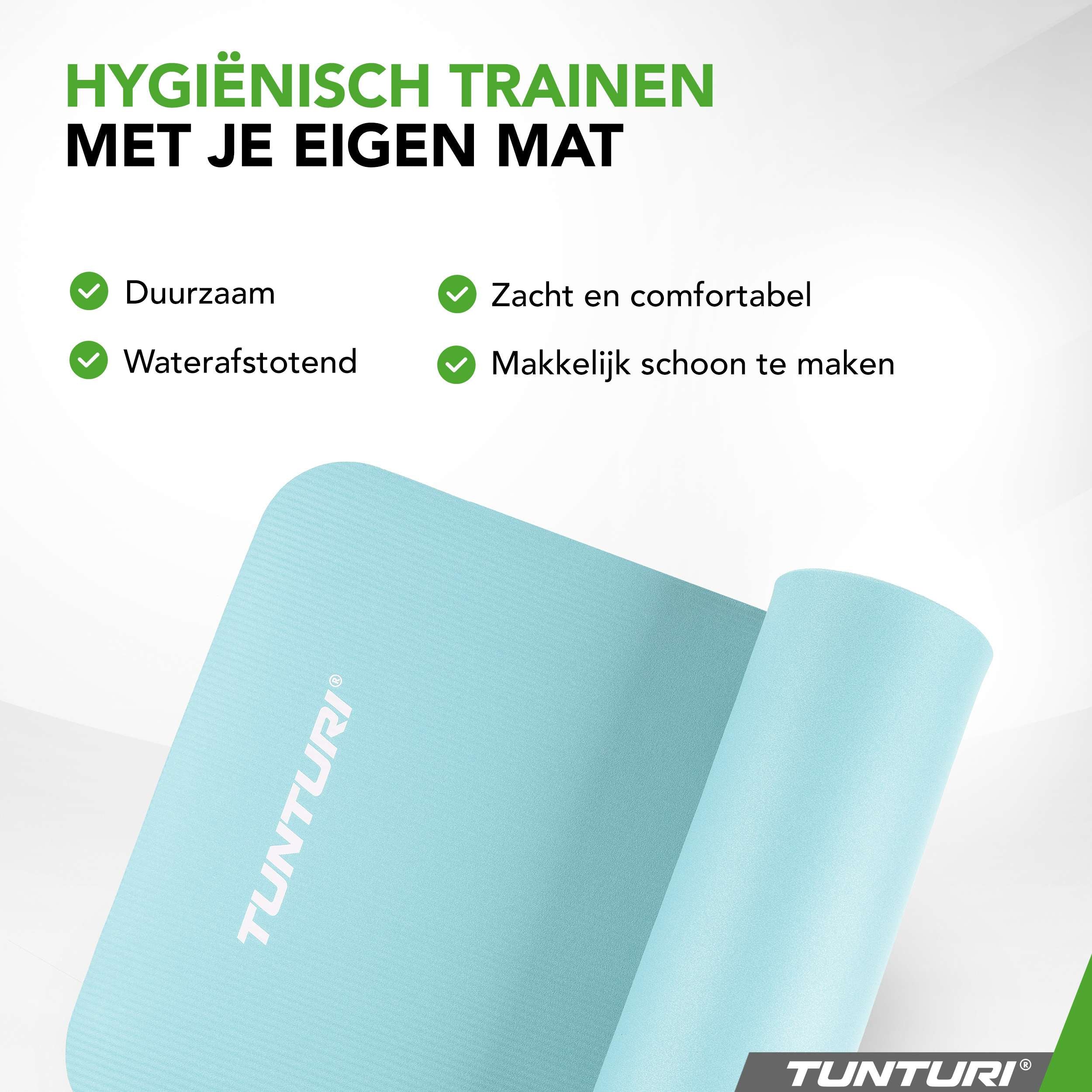 Tunturi Fitnessmat NBR - Light Blue afbeelding 8