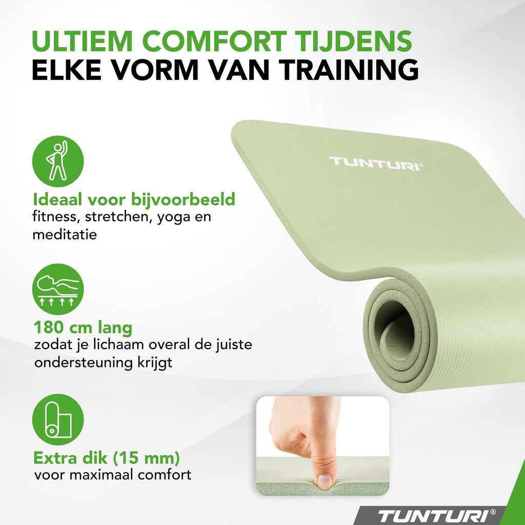 Tunturi Fitnessmat NBR - Mint afbeelding 6