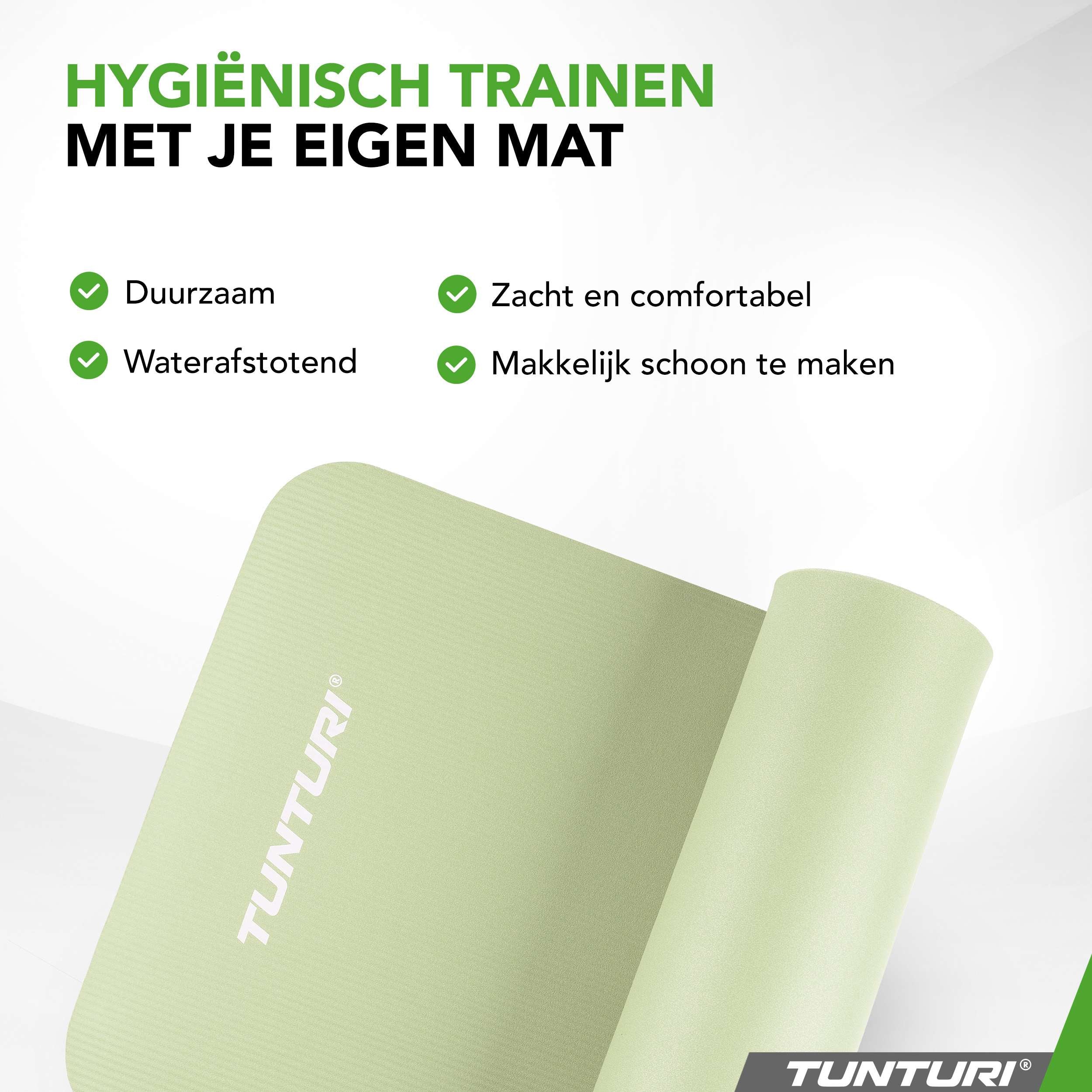 Tunturi Fitnessmat NBR - Mint afbeelding 9