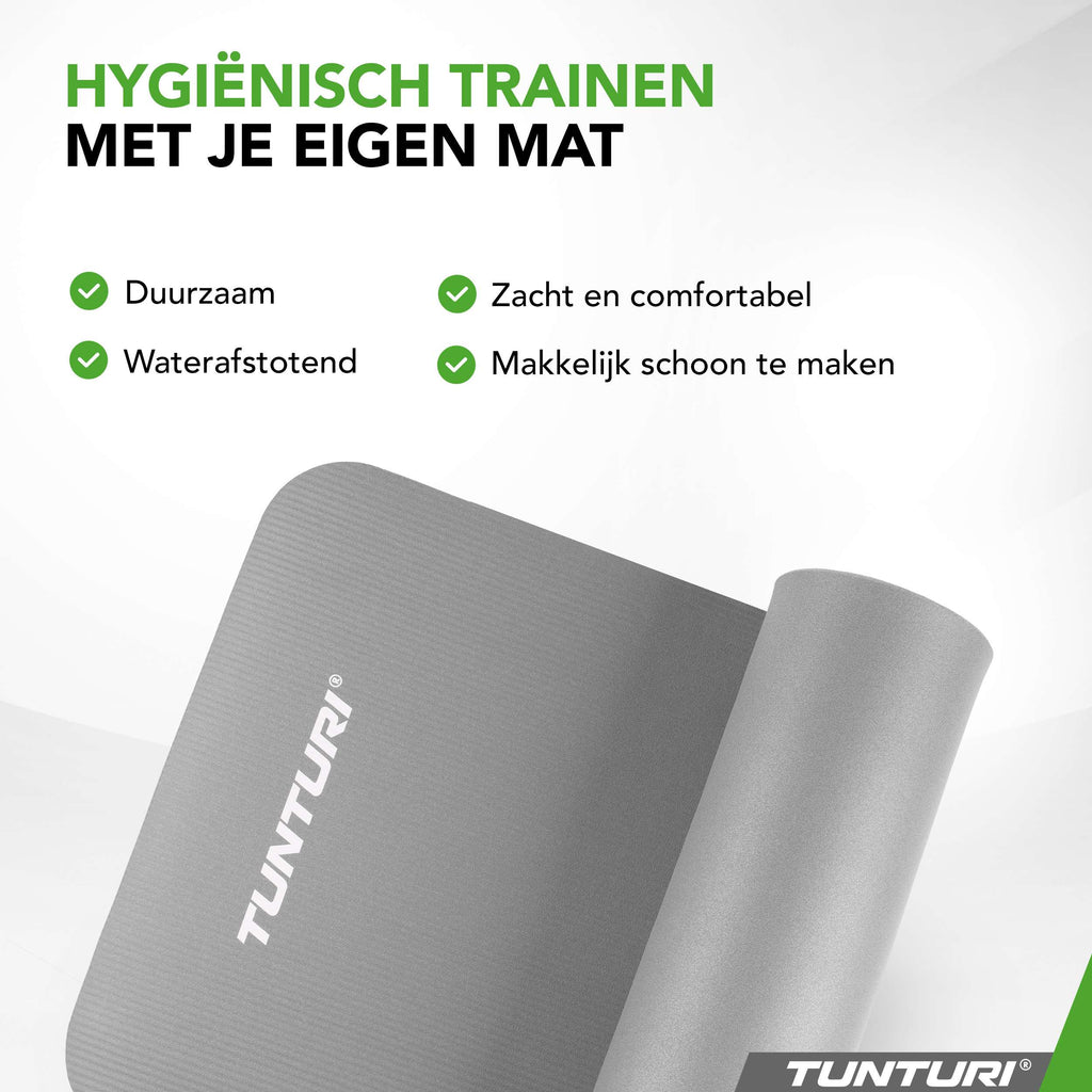 Tunturi Fitnessmat NBR - Grey afbeelding 8