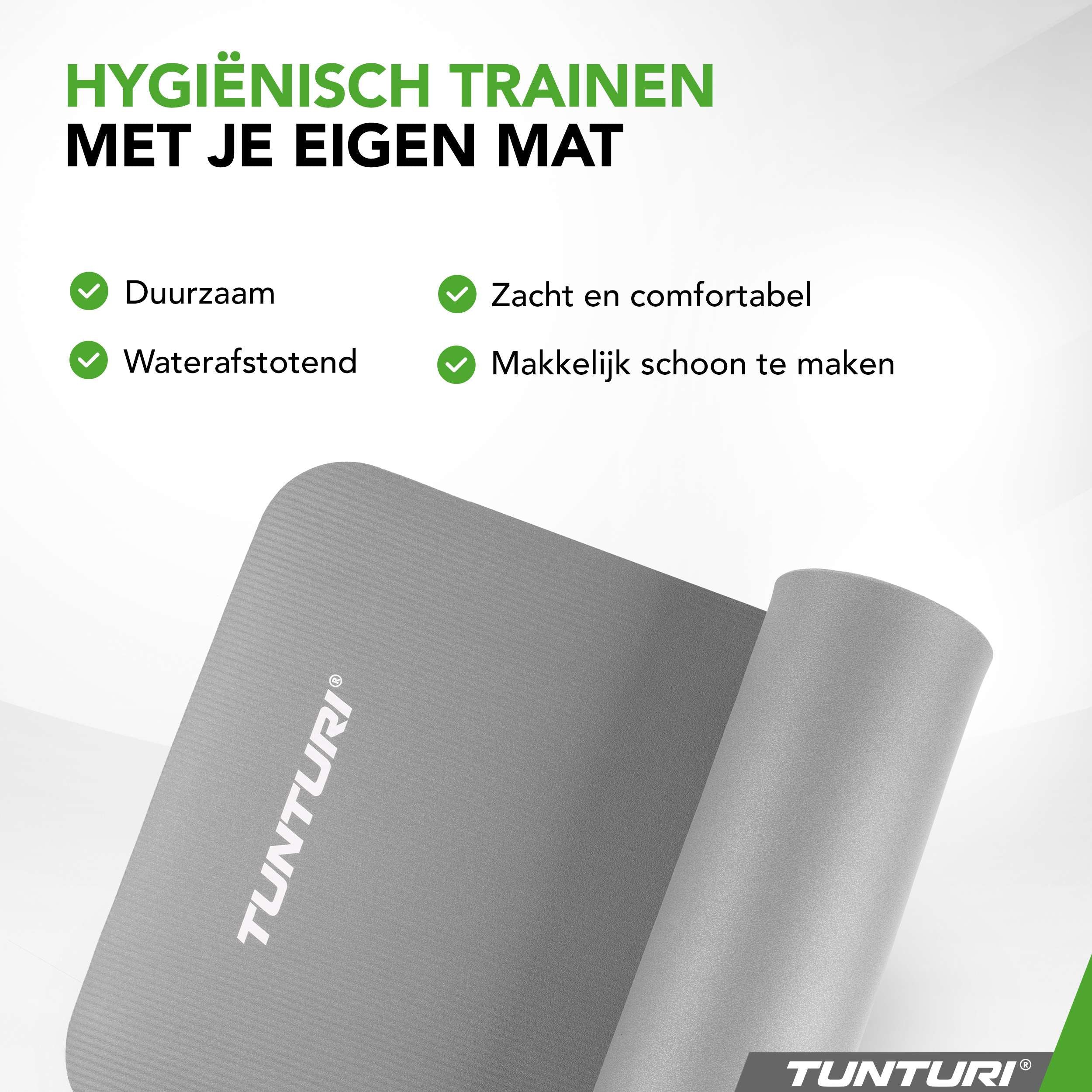 Tunturi Fitnessmat NBR - Grey afbeelding 8