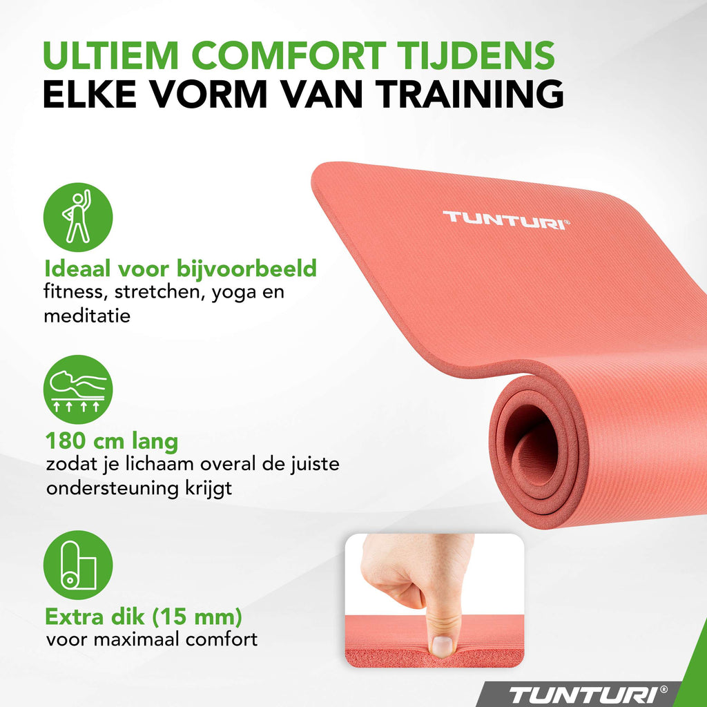 Tunturi Fitnessmat NBR - Rose Gold afbeelding 6