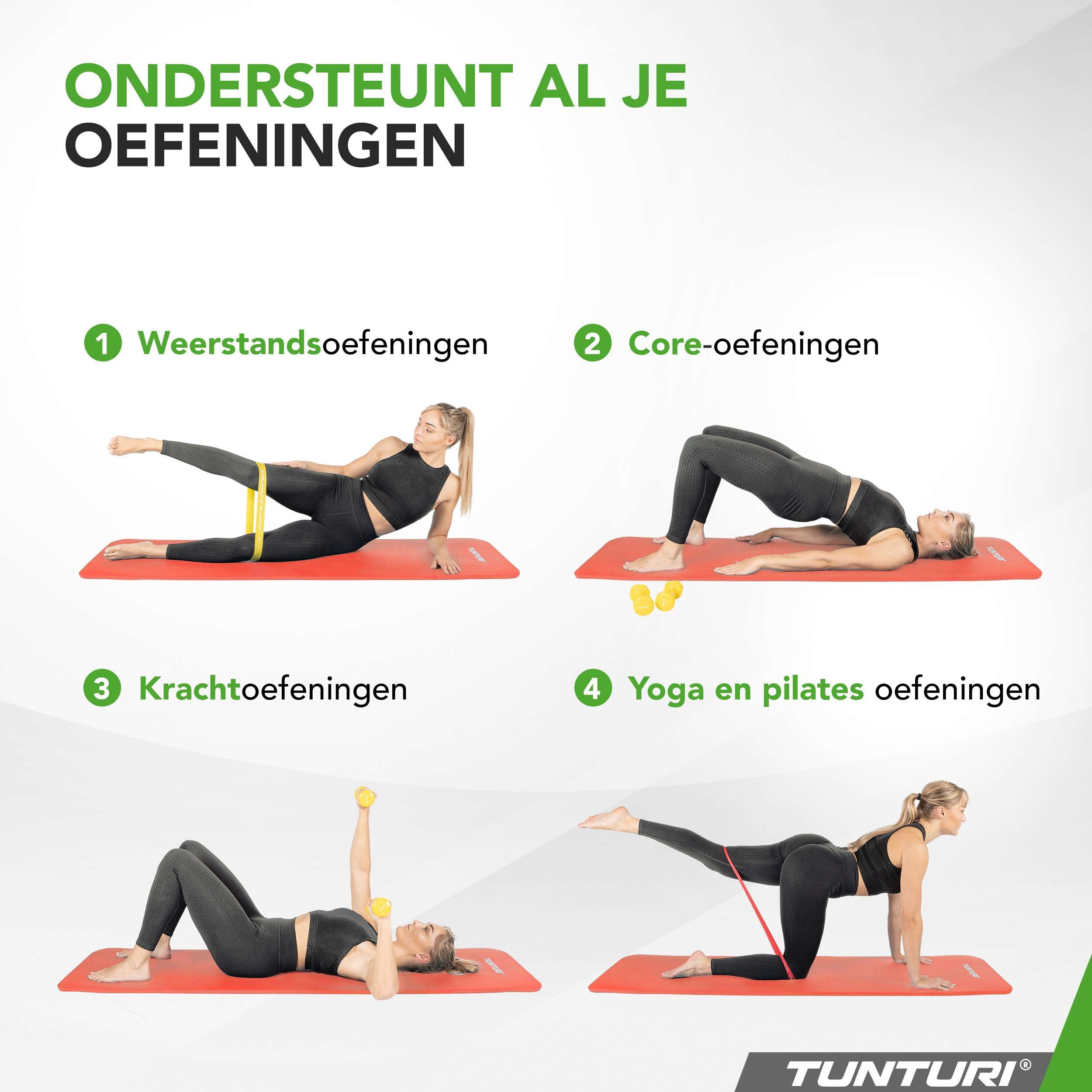 Tunturi Fitnessmat NBR - Rose Gold afbeelding 8