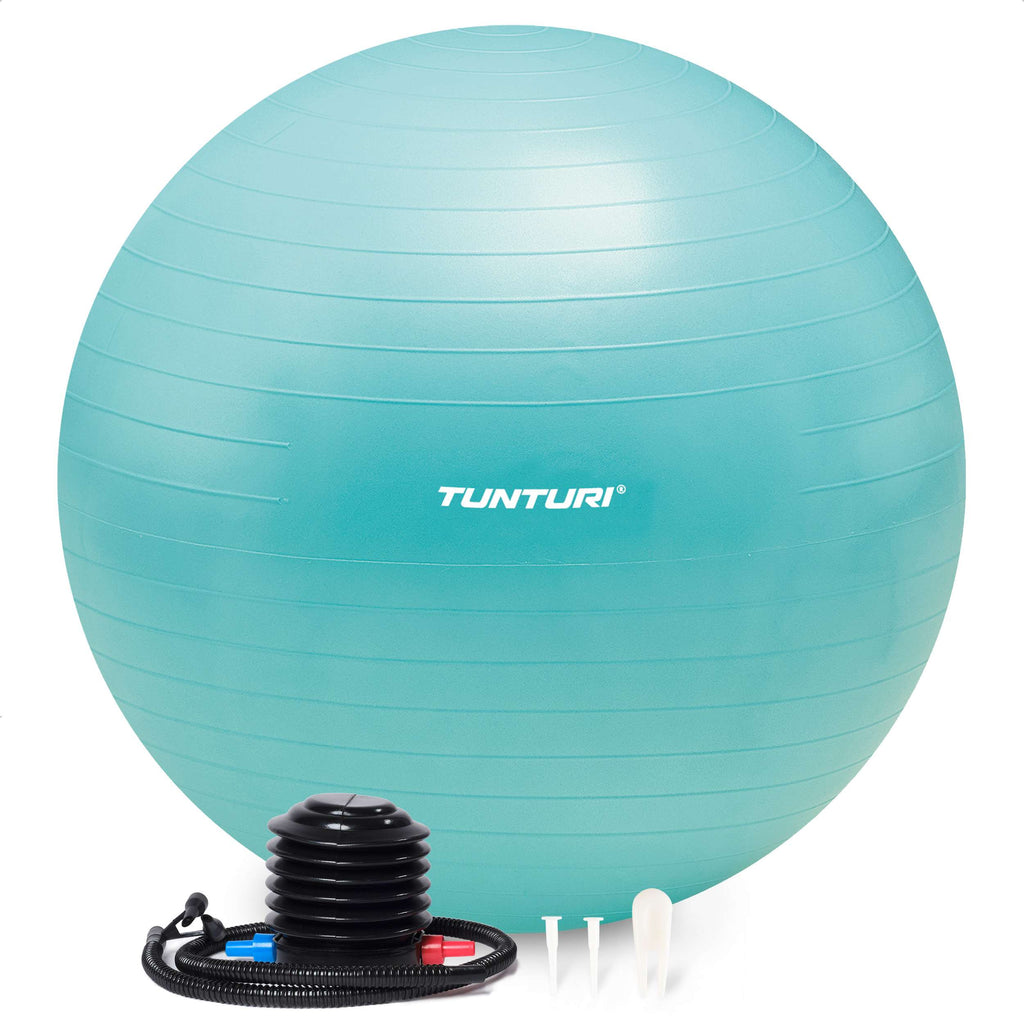 Tunturi Gymball 75cm, Turquoise, Anti Burst