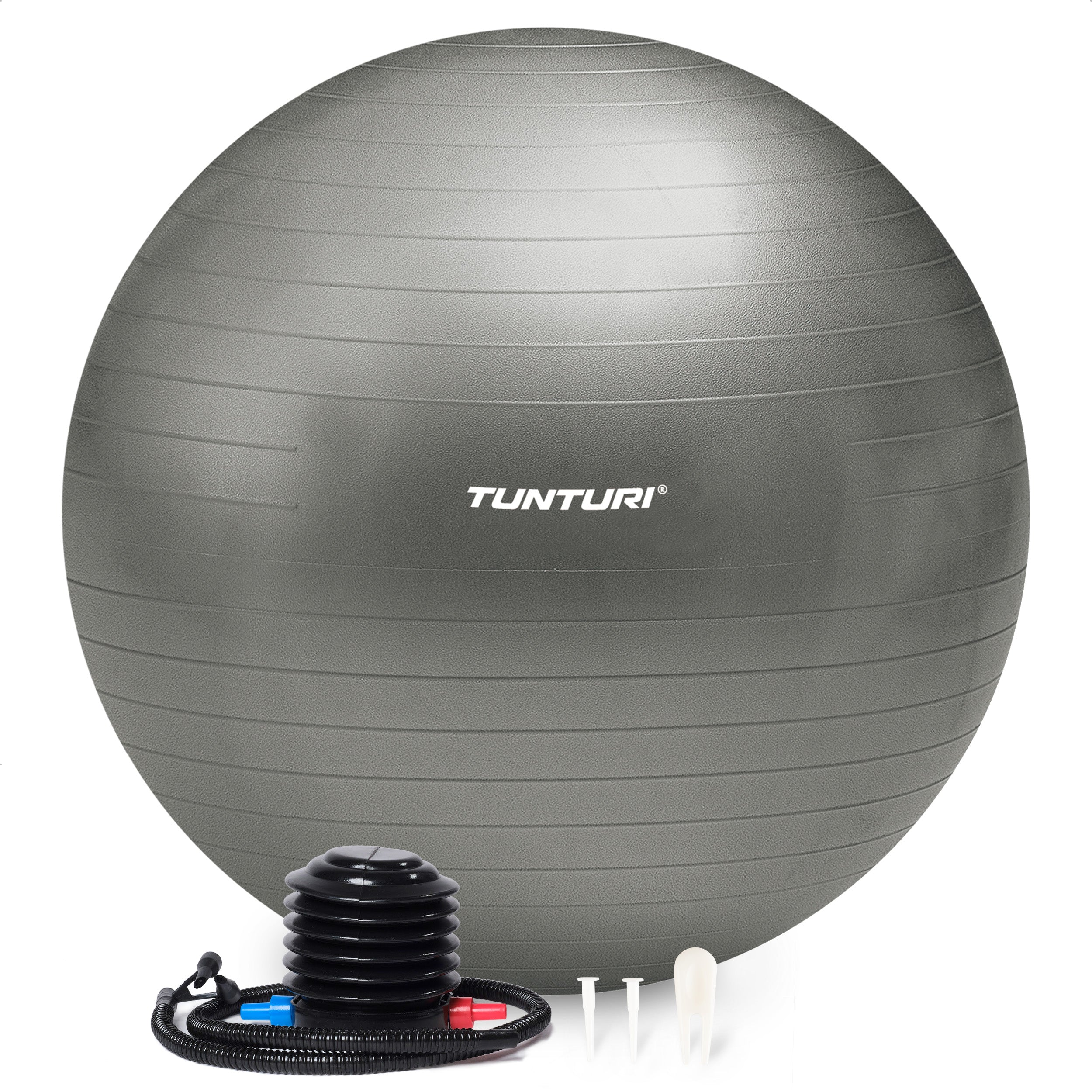 Tunturi Gymball 75cm, Silver, Anti Burst