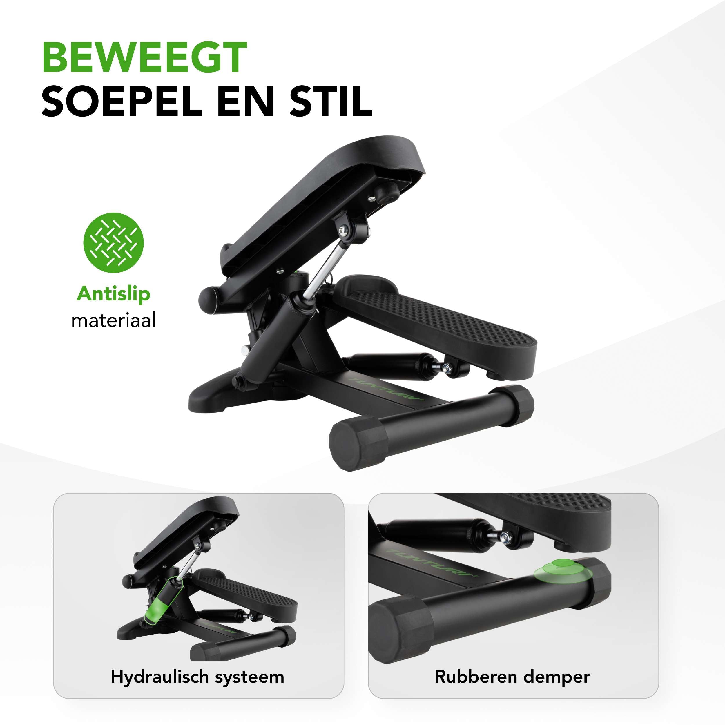 Tunturi Stepper, Black, Incl. Display afbeelding 8