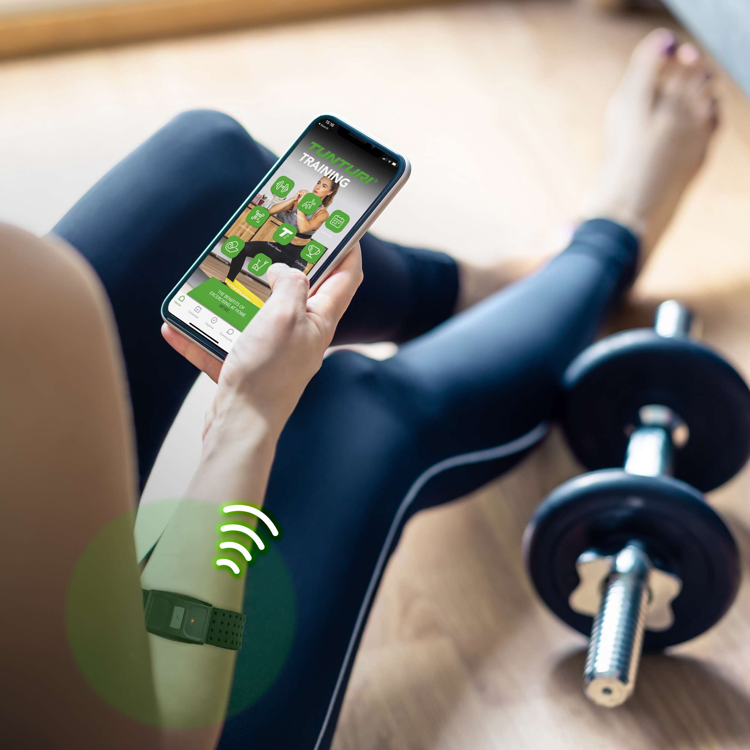 Tunturi Digital Heart Rate Monitor Armband (BT/ANT+) afbeelding 4