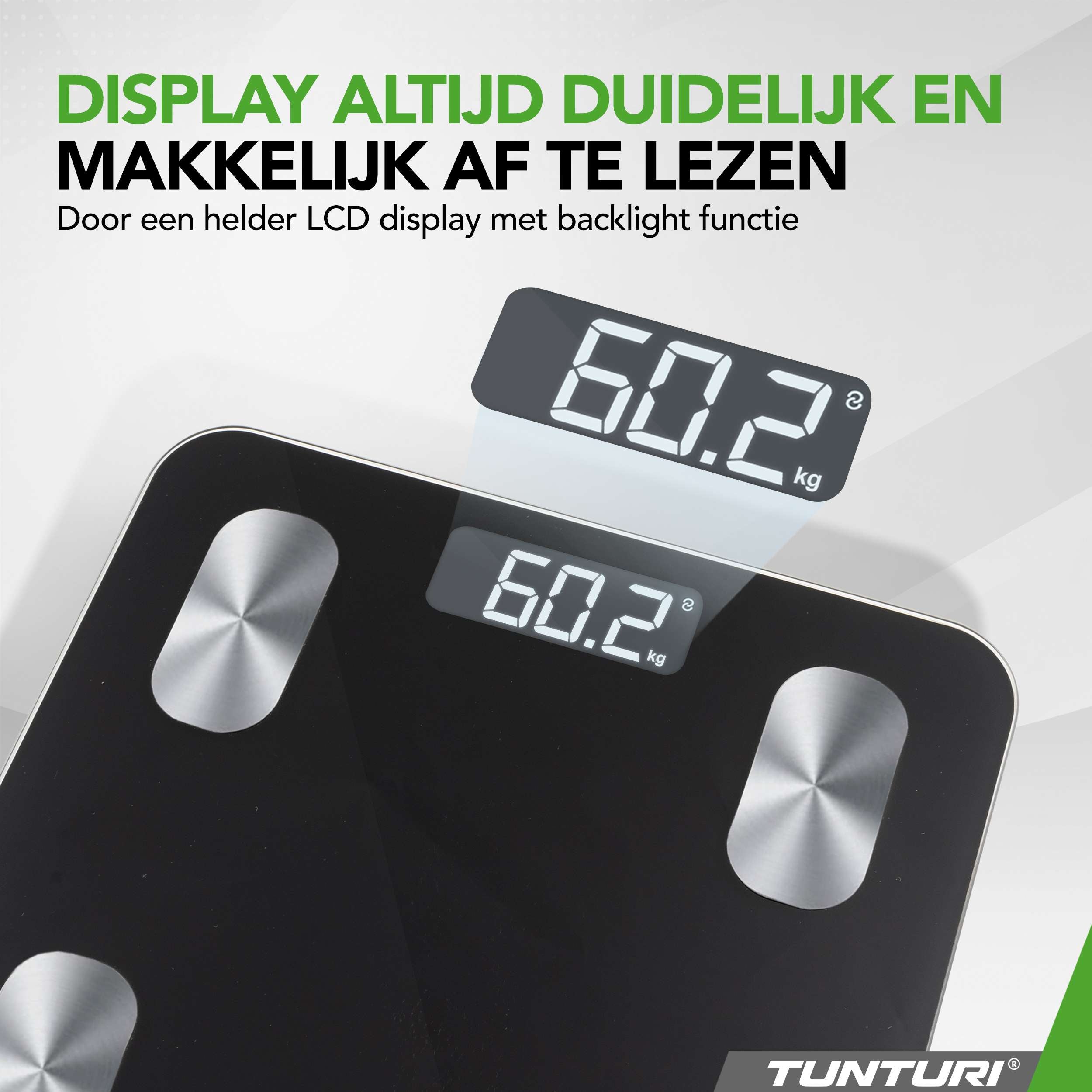 Tunturi SC30 Smart Scale, Black afbeelding 3