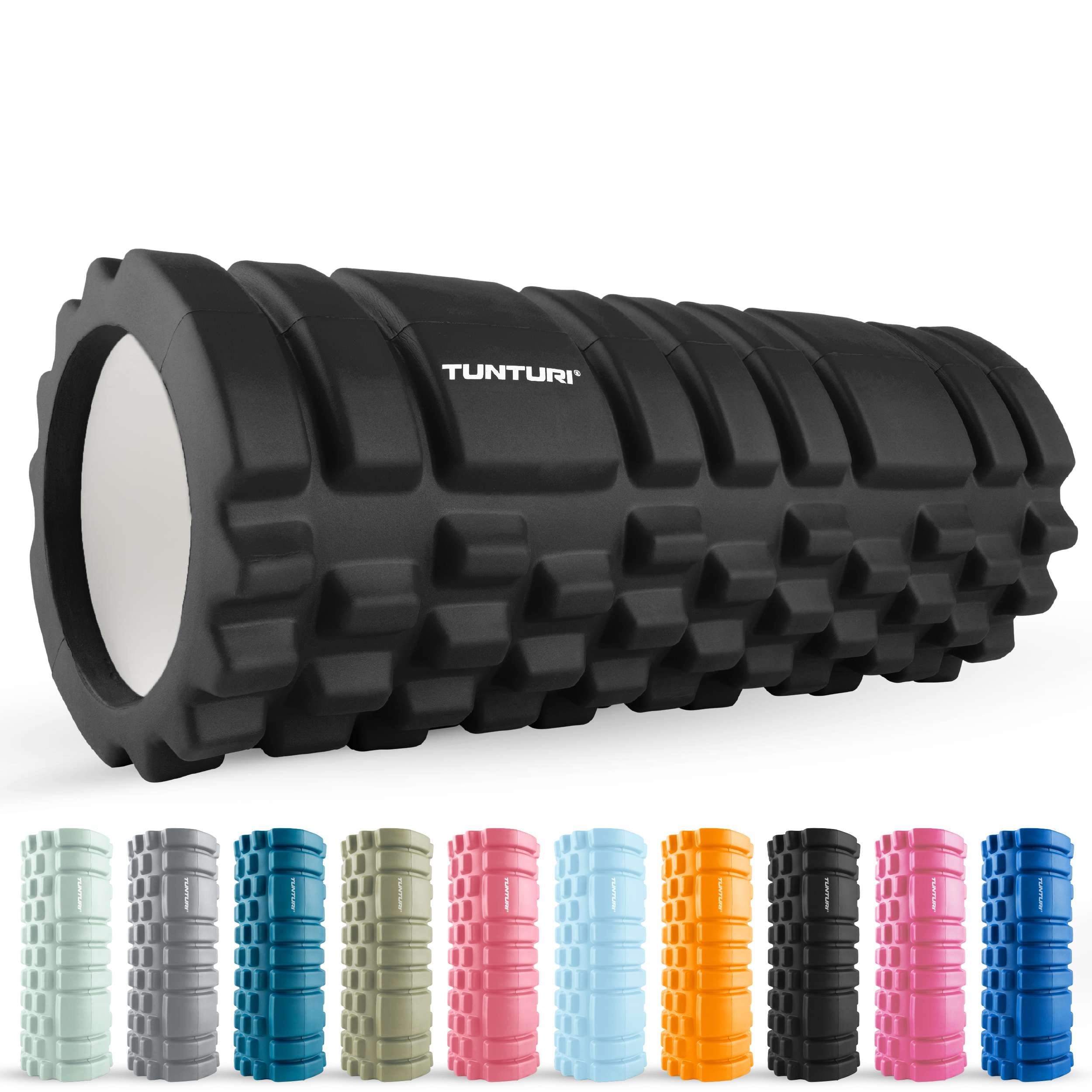 Tunturi Yoga Grid Foam Roller, 33cm, Black