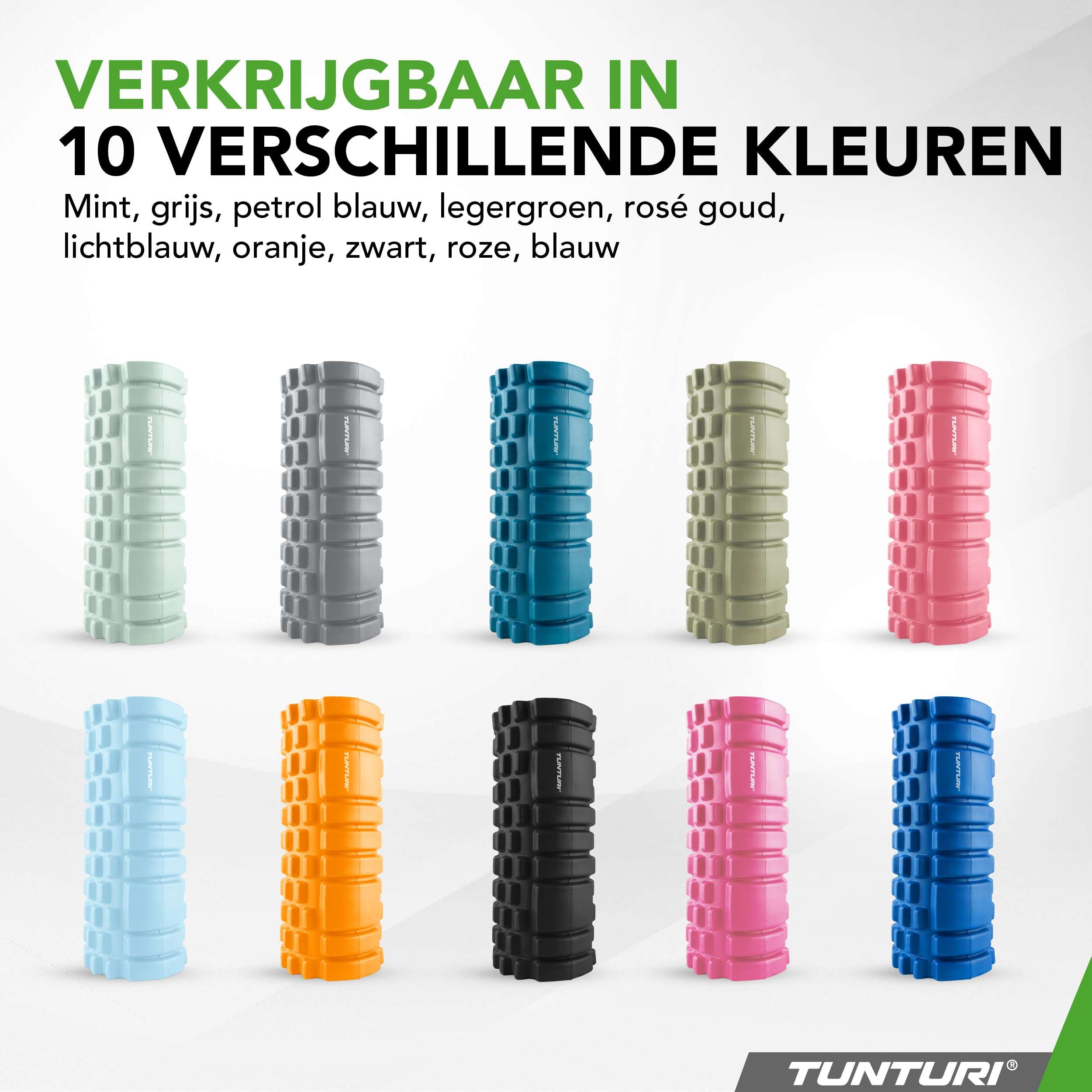 Tunturi Yoga Grid Foam Roller, 33cm, Pink afbeelding 3