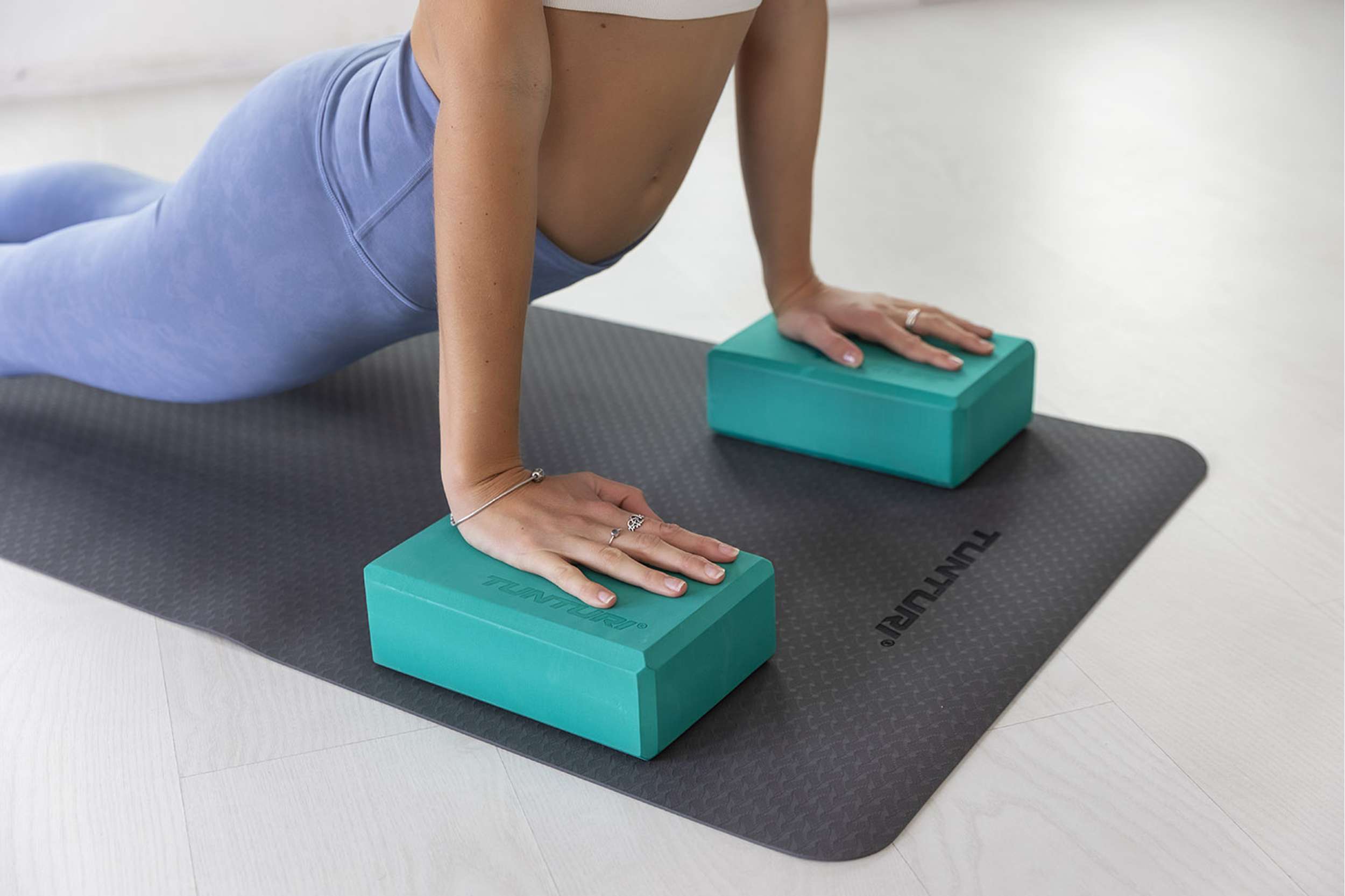 Tunturi Yoga Block - Turquoise afbeelding 3