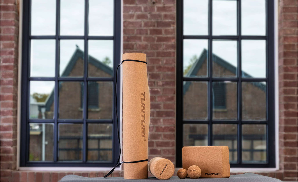 Tunturi Cork TPE Yoga Mat afbeelding 14