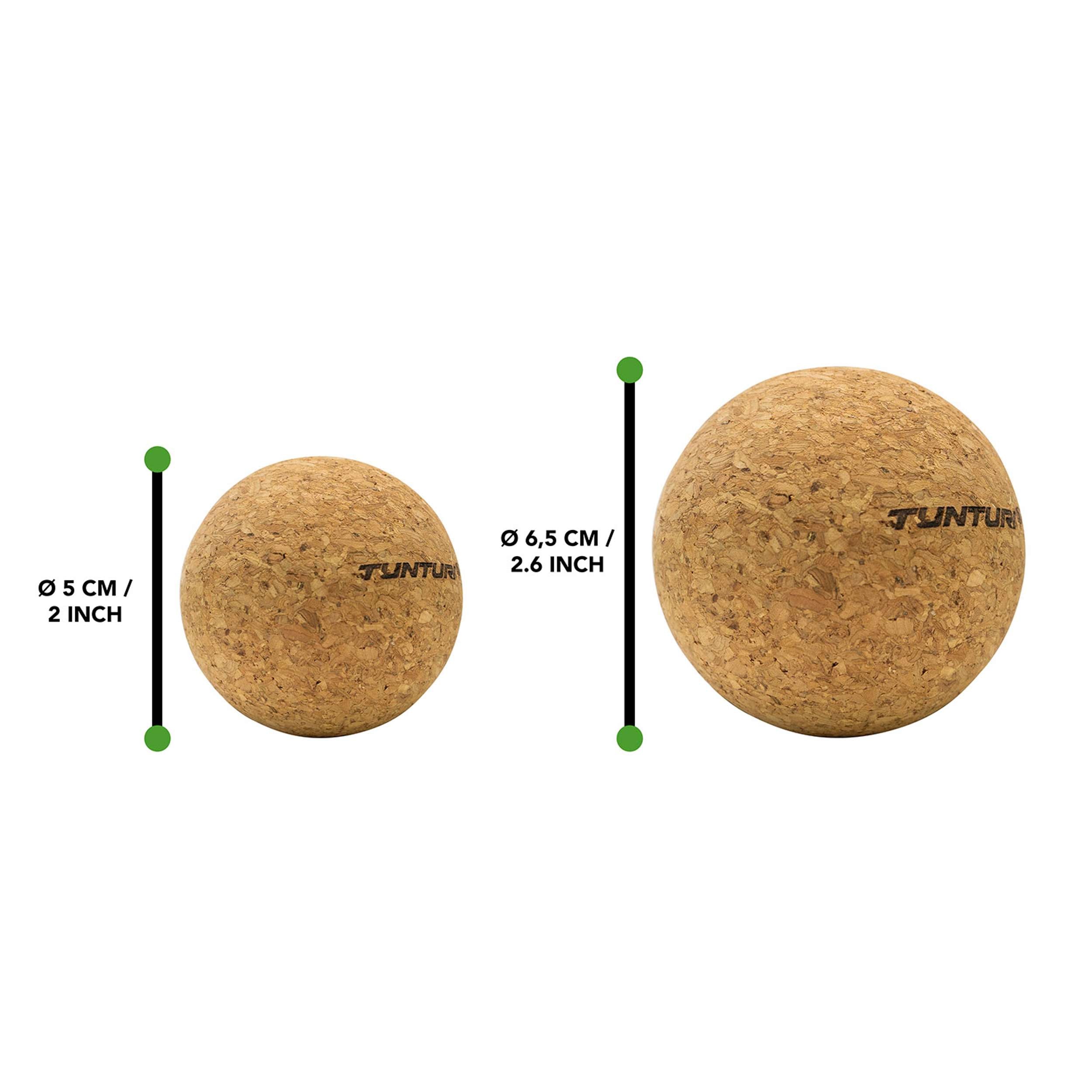 Tunturi Cork Massage Ball Set afbeelding 5
