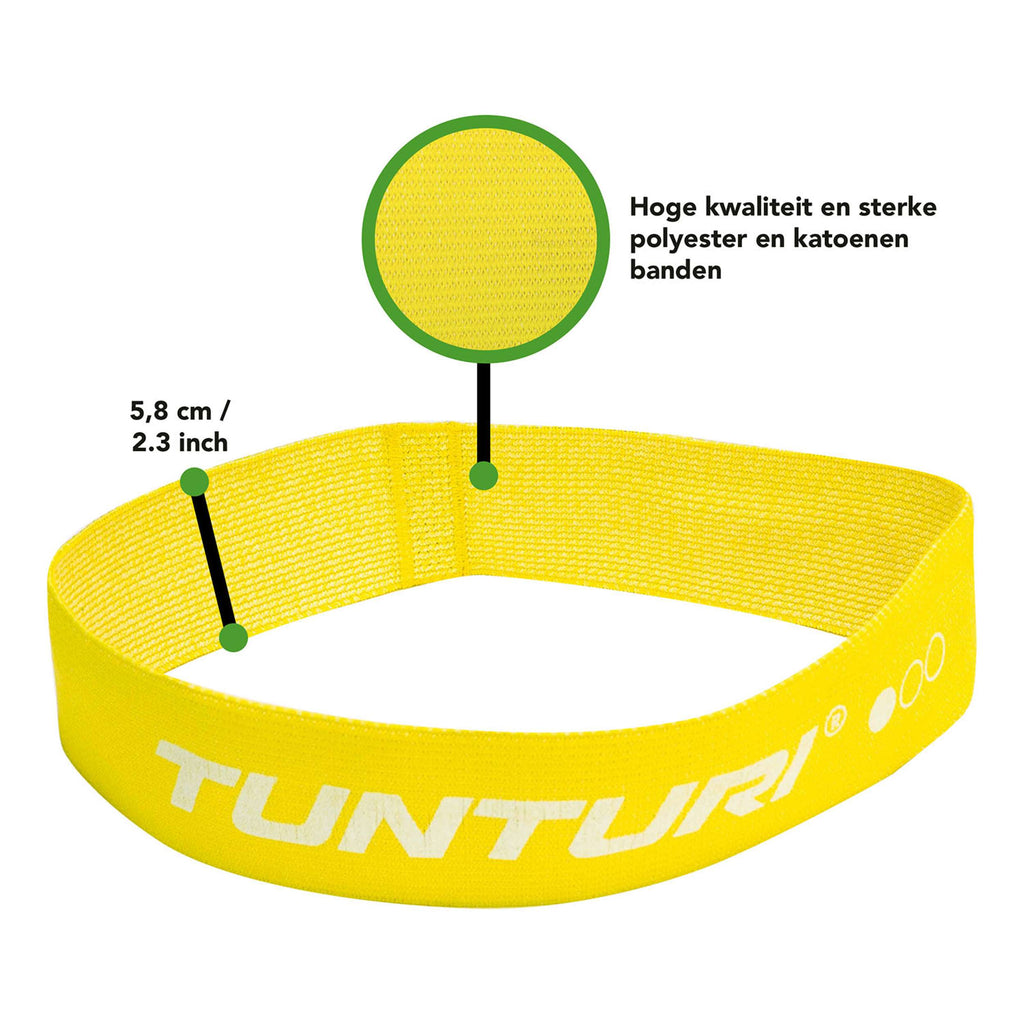 Tunturi Textile Resistance Band set, 3 Pieces afbeelding 12