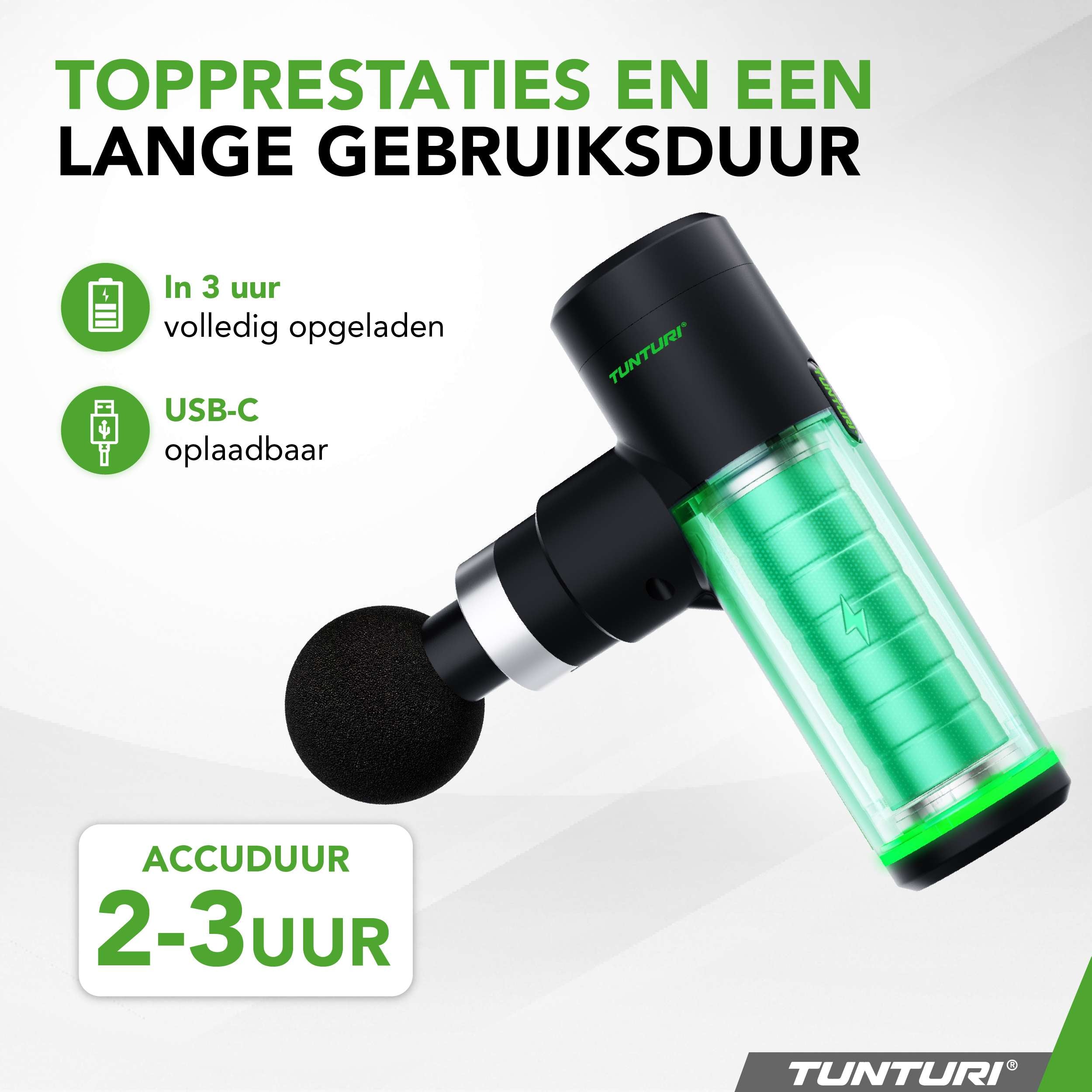 Tunturi MG30 Massage Gun Mini afbeelding 3