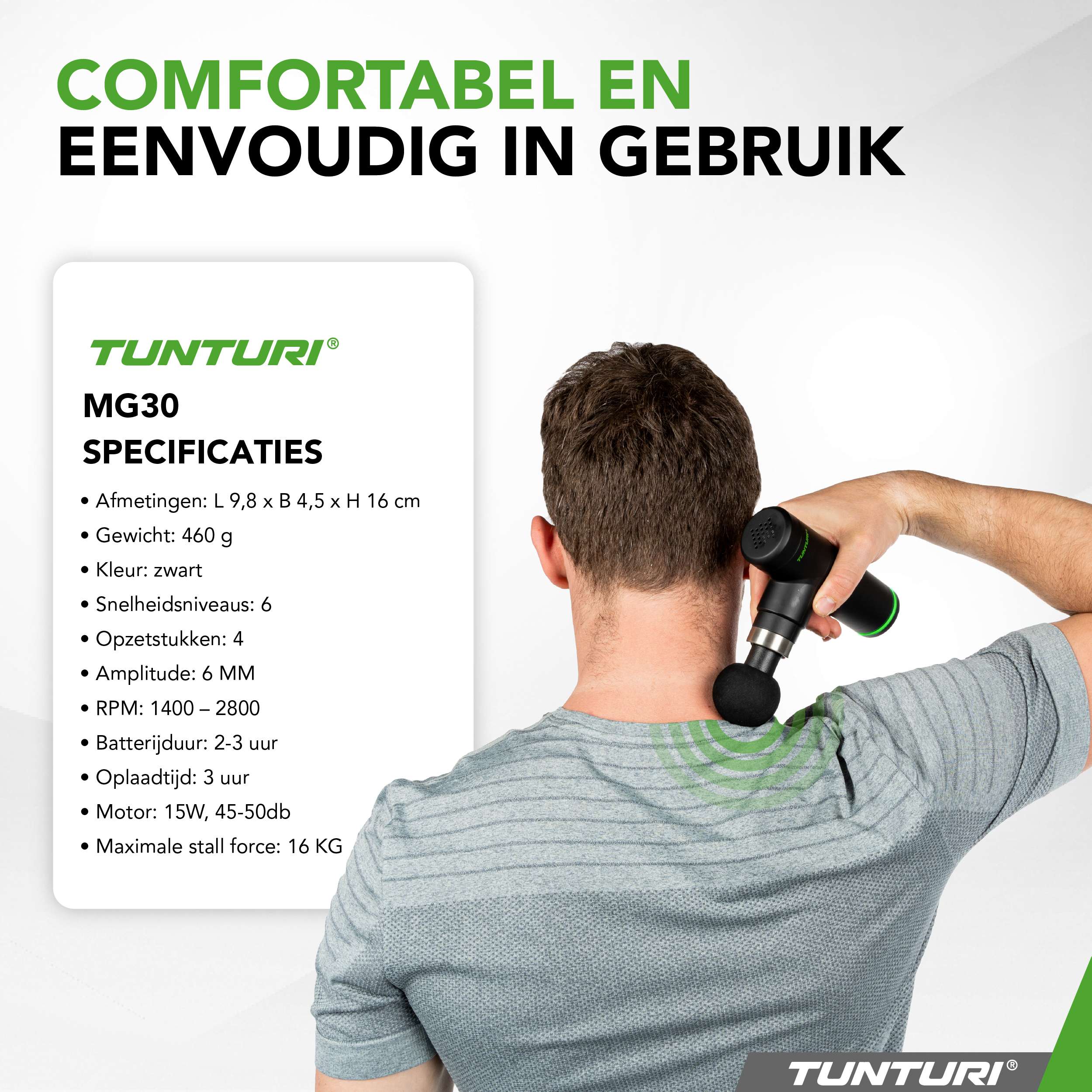 Tunturi MG30 Massage Gun Mini afbeelding 5