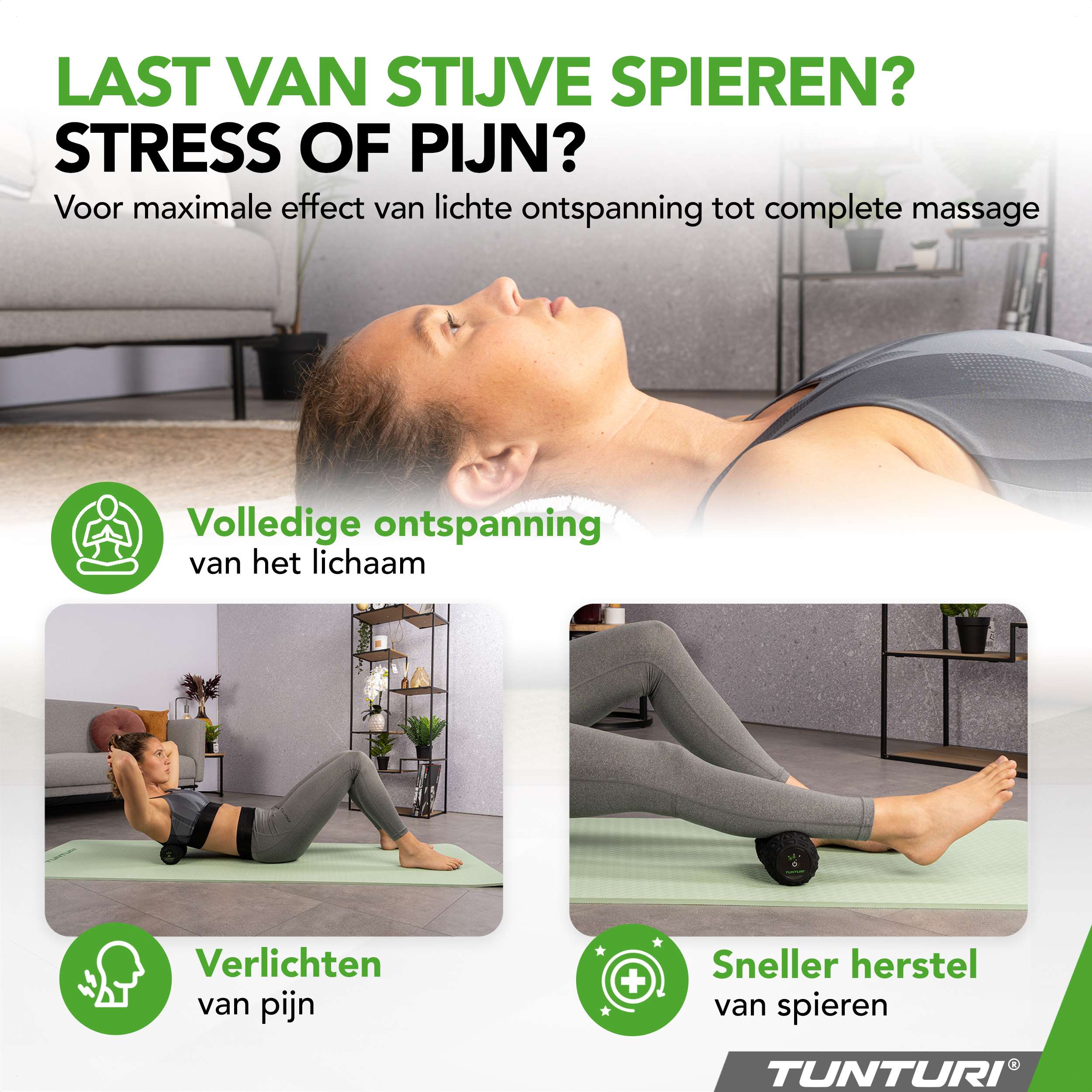 Tunturi Vibrating Massage Roller afbeelding 4