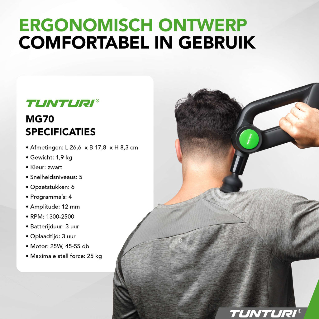 Tunturi MG70 Massage Gun Pro afbeelding 11