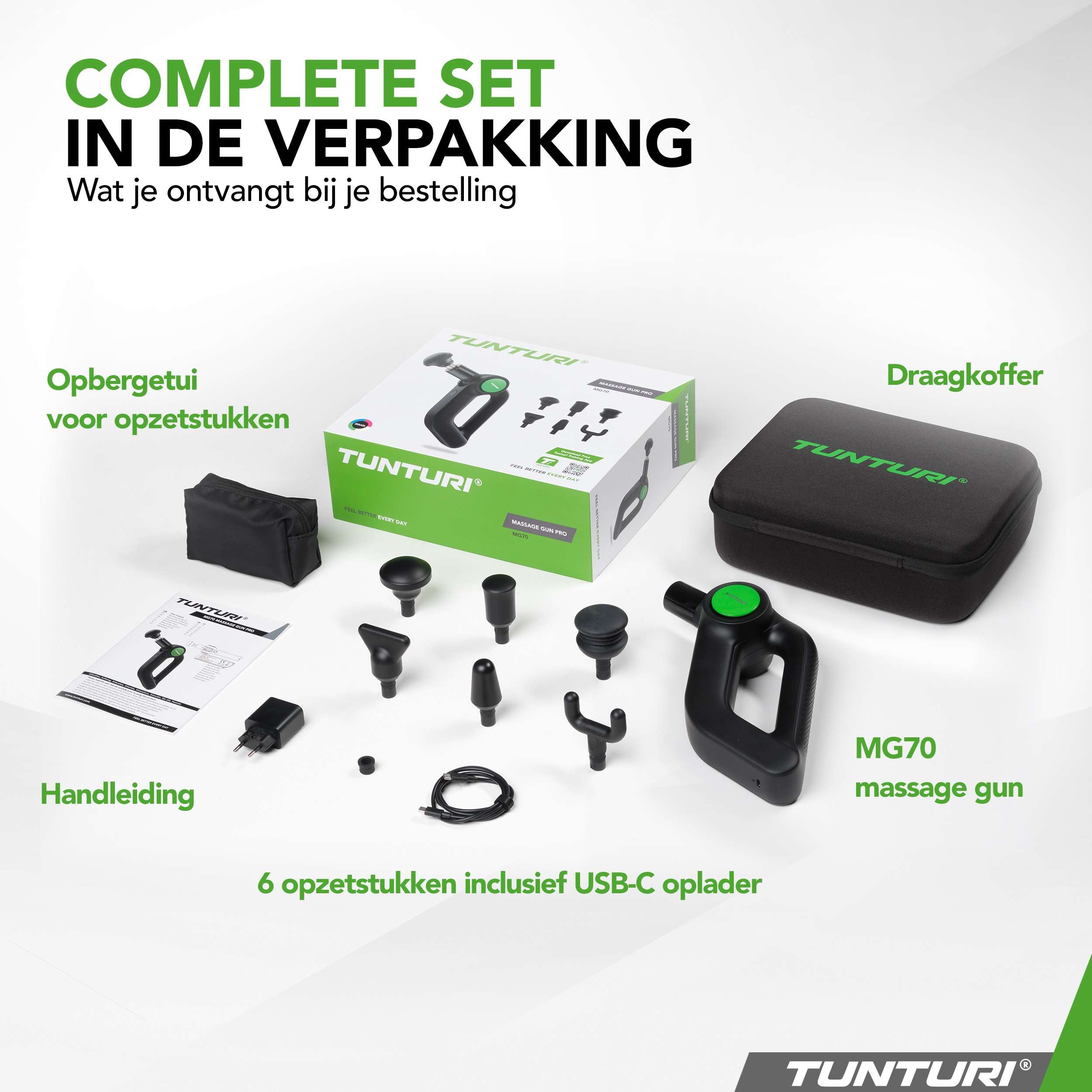 Tunturi MG70 Massage Gun Pro afbeelding 10