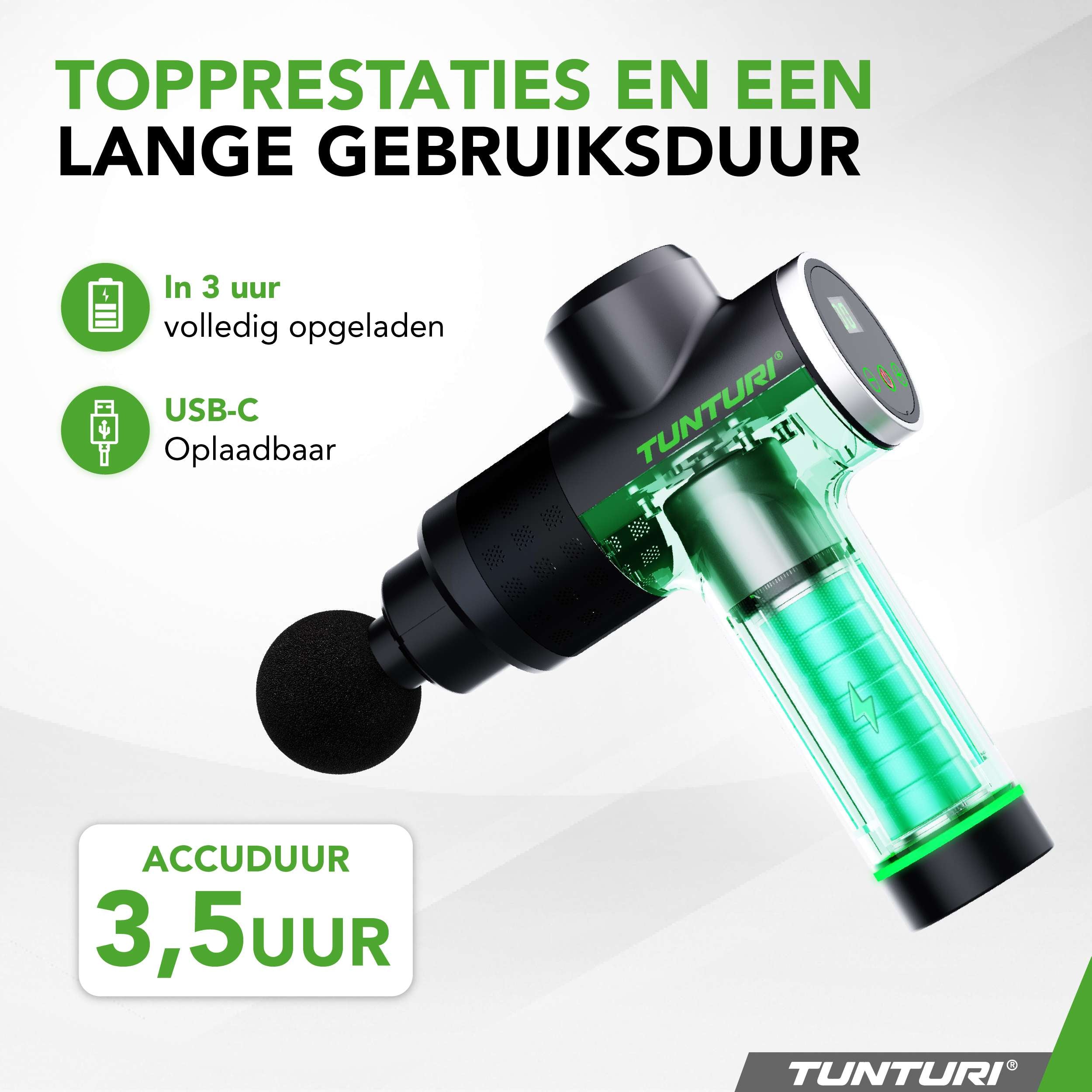 Tunturi MG40 Massage Gun afbeelding 7