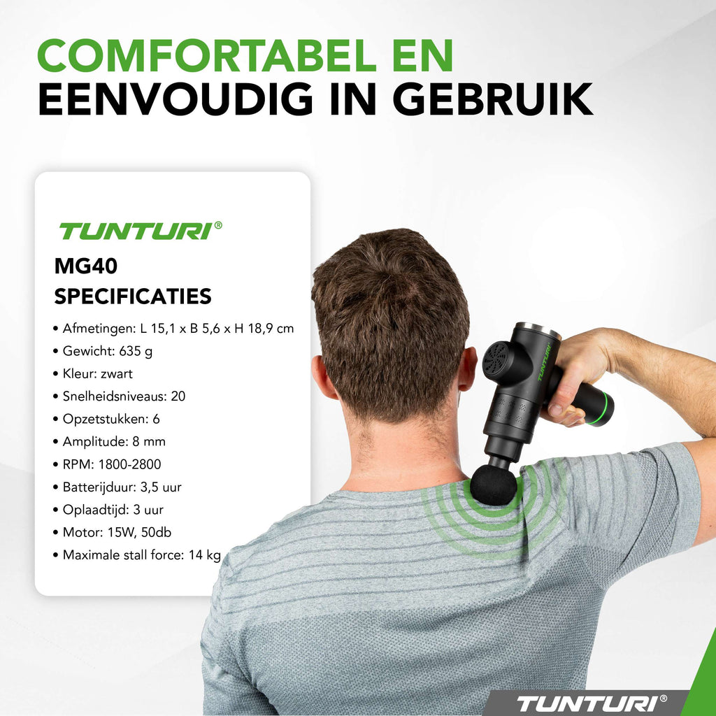 Tunturi MG40 Massage Gun afbeelding 9