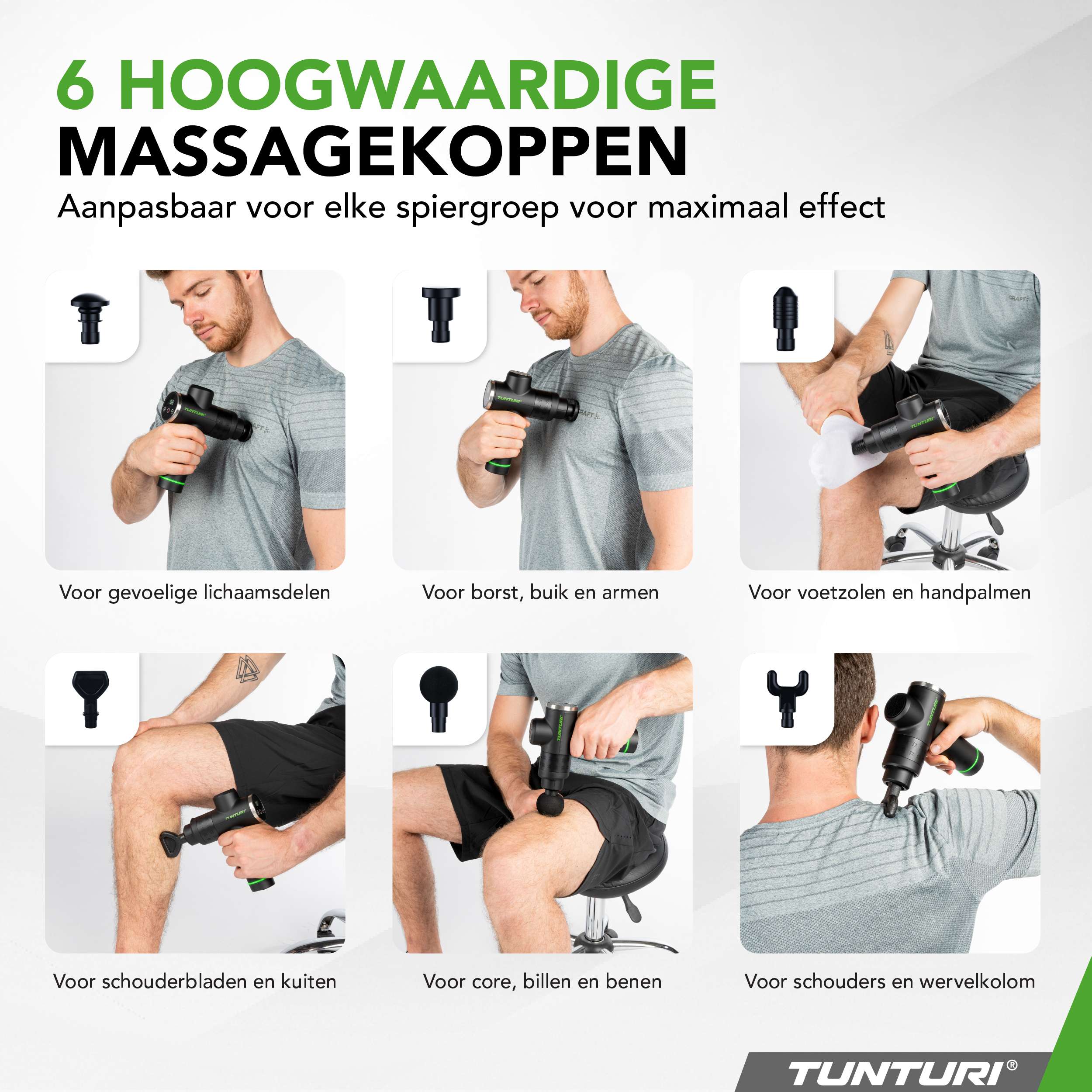 Tunturi MG40 Massage Gun afbeelding 3