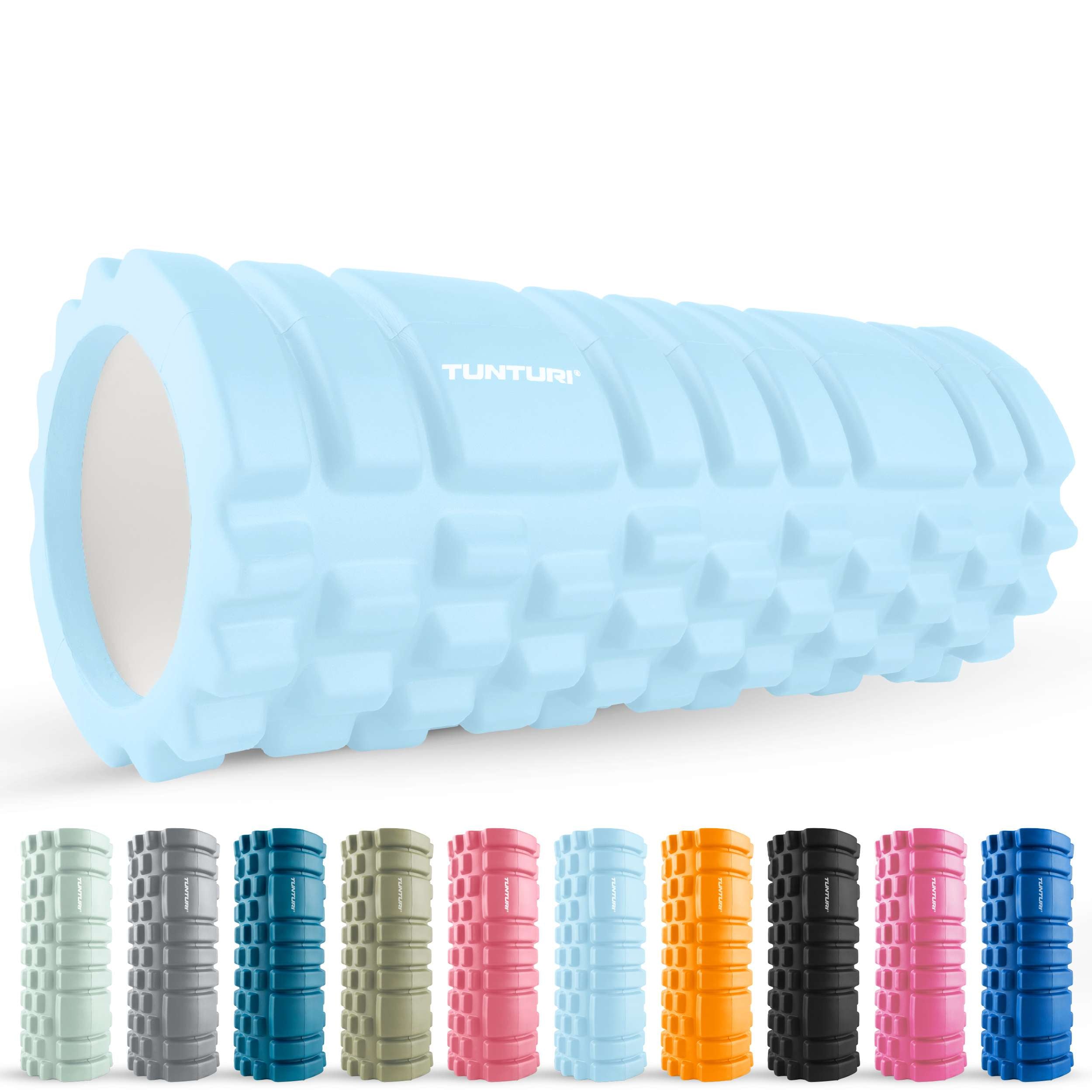 Tunturi Yoga Grid Foam Roller, 33cm, Light Blue